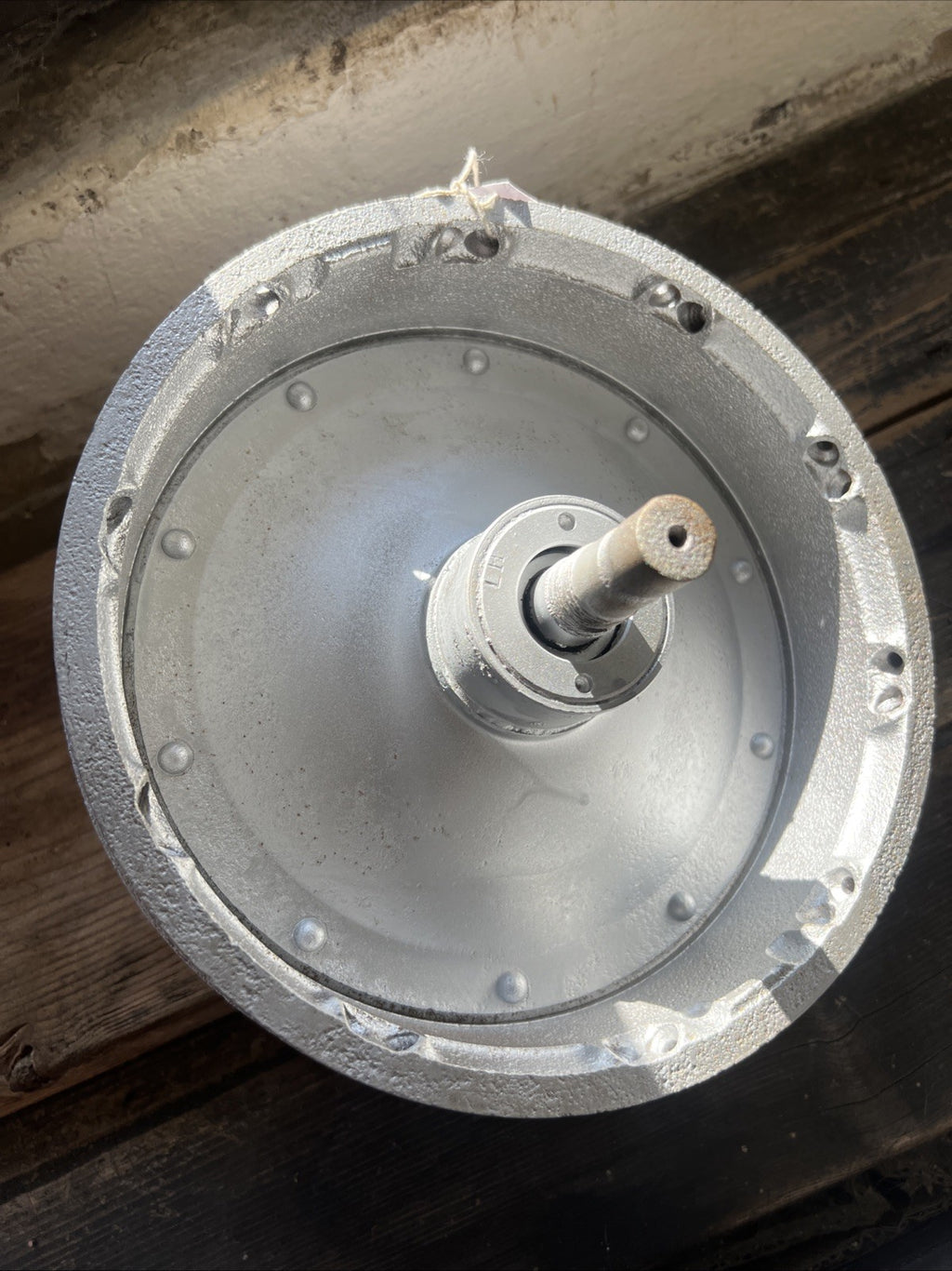 Triumph/BSA 650 Pre Unit Twins 8” Full Width Cast Iron Front Hub With Spindle