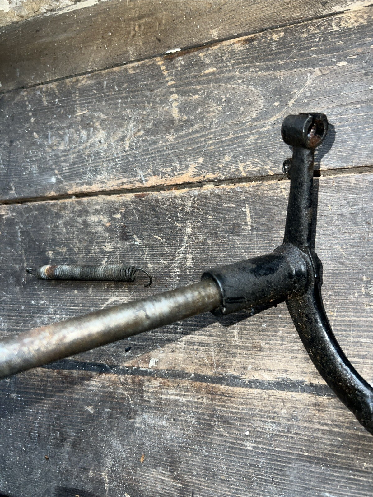 Ducati Narrowcase 250 Disc Rear Brake Pedal And Shaft With Spring