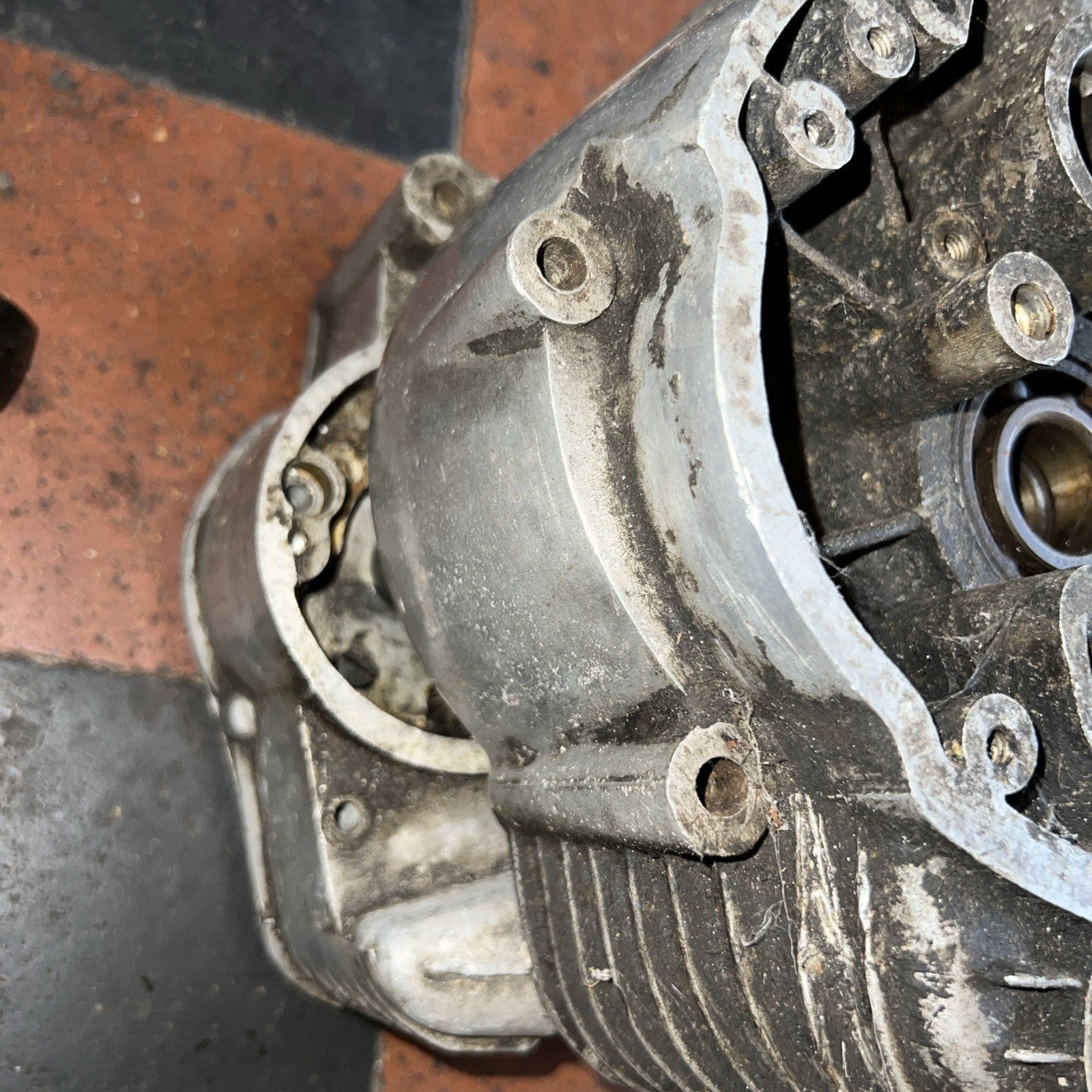 Italian MV Remains Of Bottom End In Bits Single Cylinder Push Rod Type