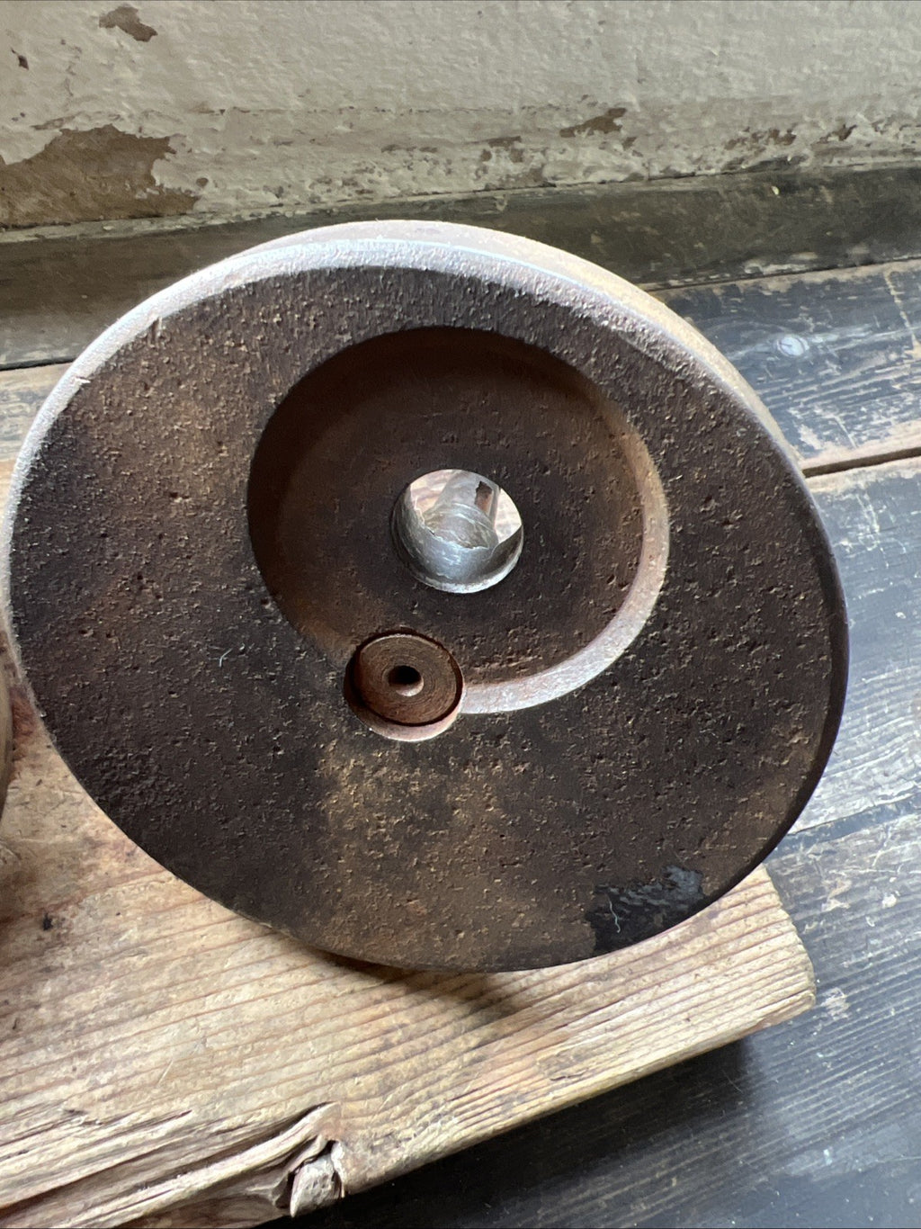 BSA Bantam D1 Etc Early Crank Shaft Wheels With Good Shafts