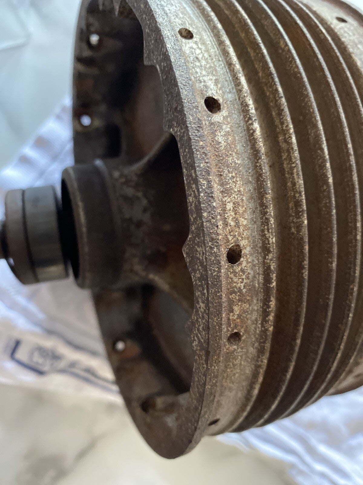 BSA C15 Front Hub With Spindle Classic Bike Motorbike Part