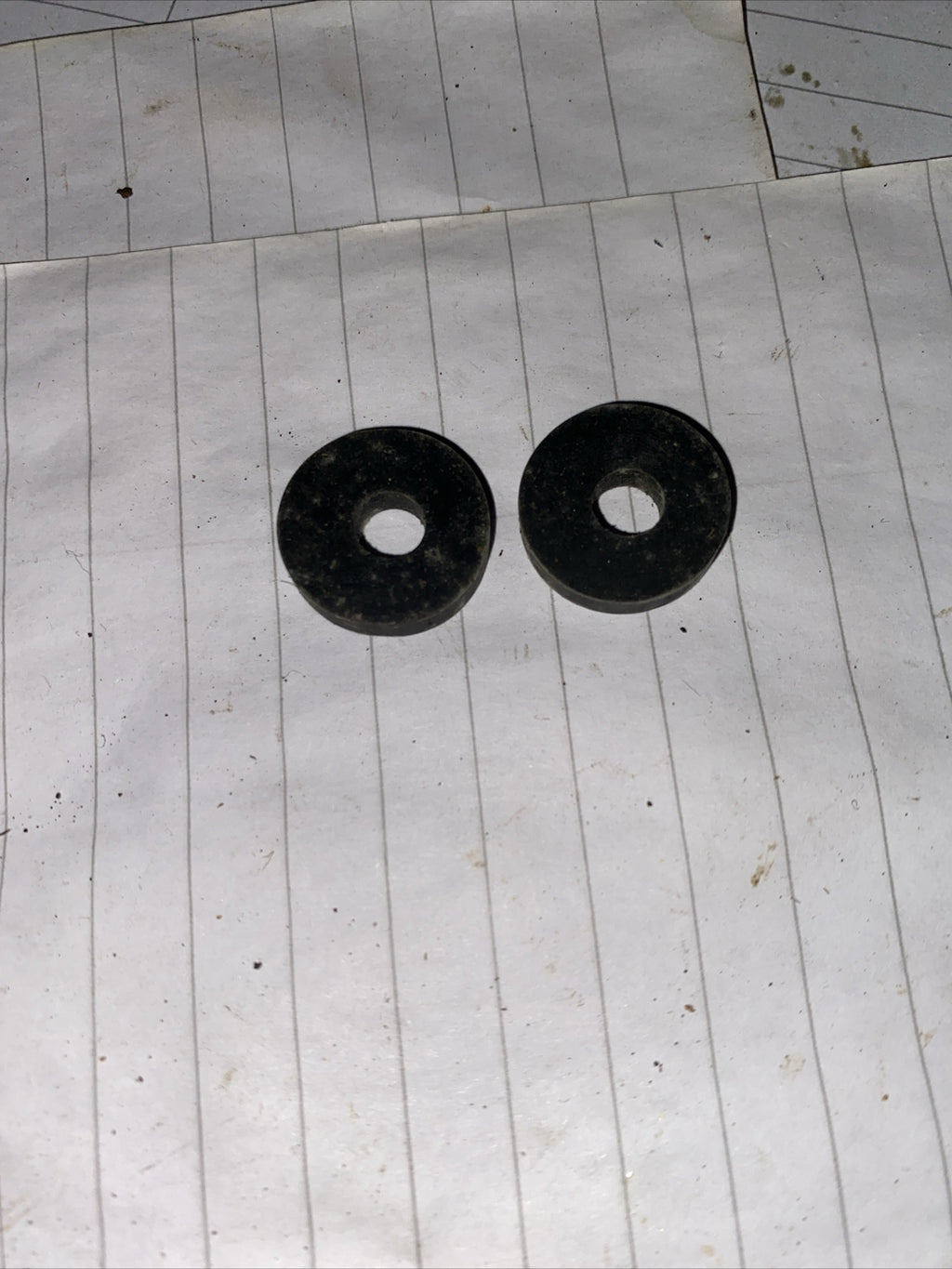 Triumph F6968 650 pre Oil Unit Battery Carrier  Strap Rubbers