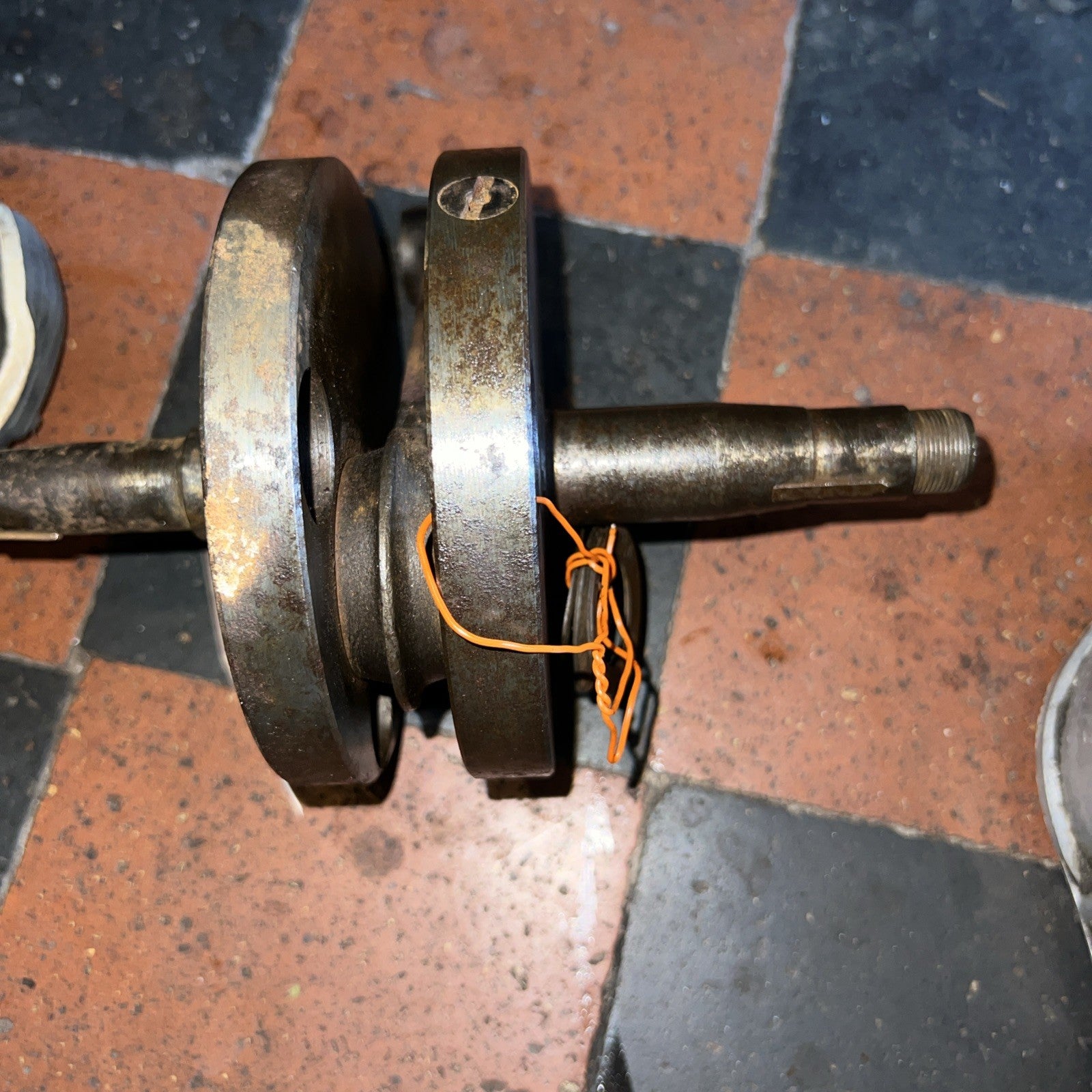Italian MV Remains Of Bottom End In Bits Single Cylinder Push Rod Type