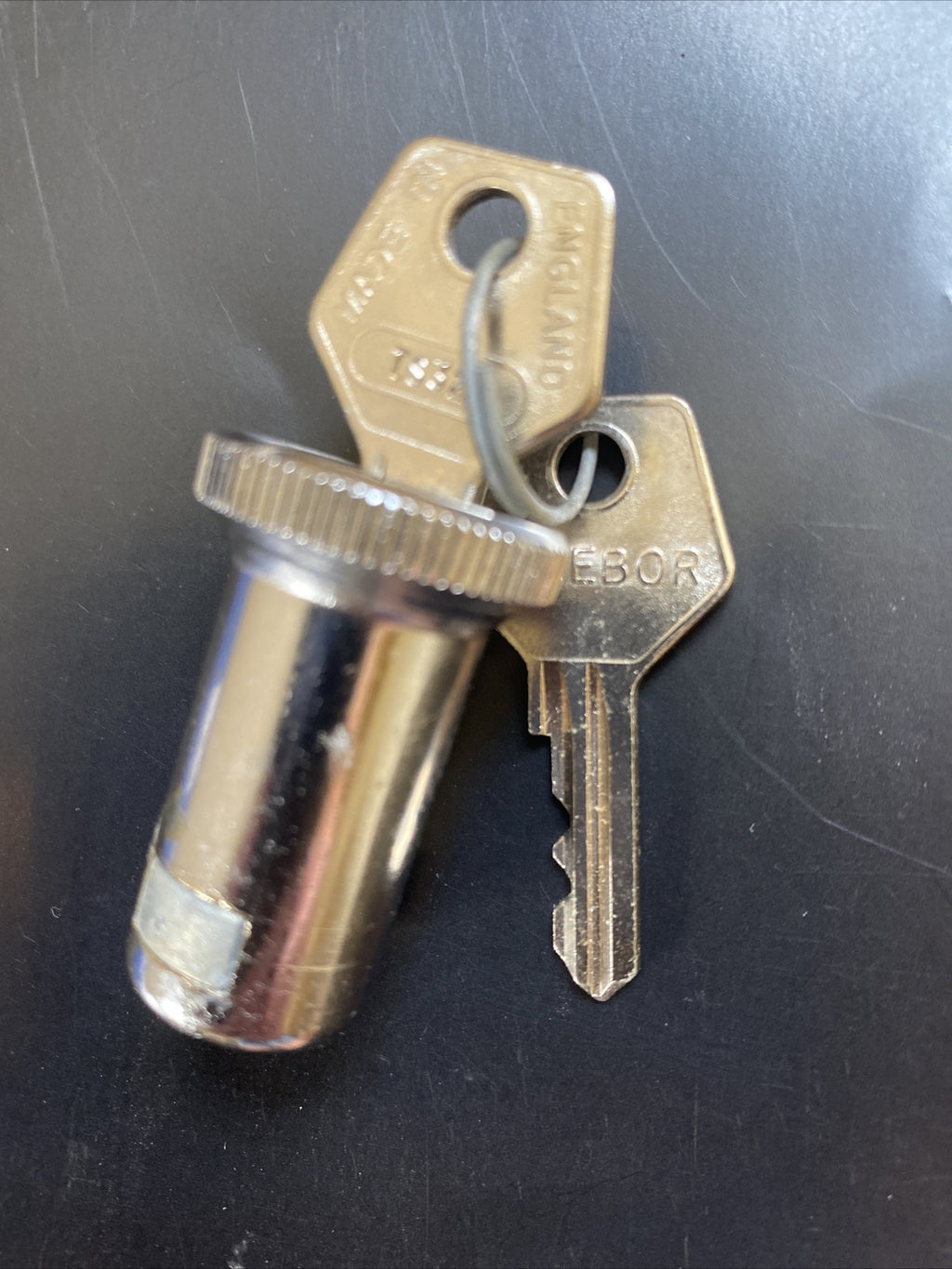 Toolbox lock and keys