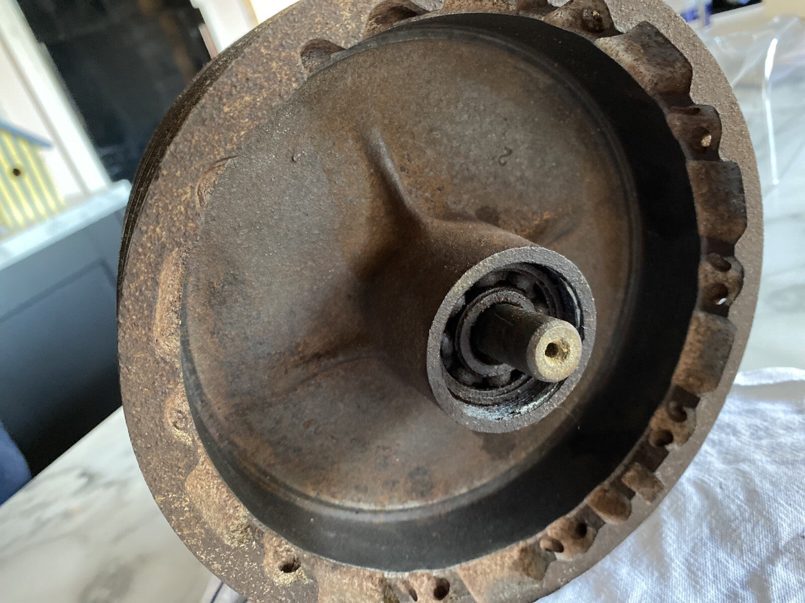 BSA C15 Front Hub With Spindle Classic Bike Motorbike Part