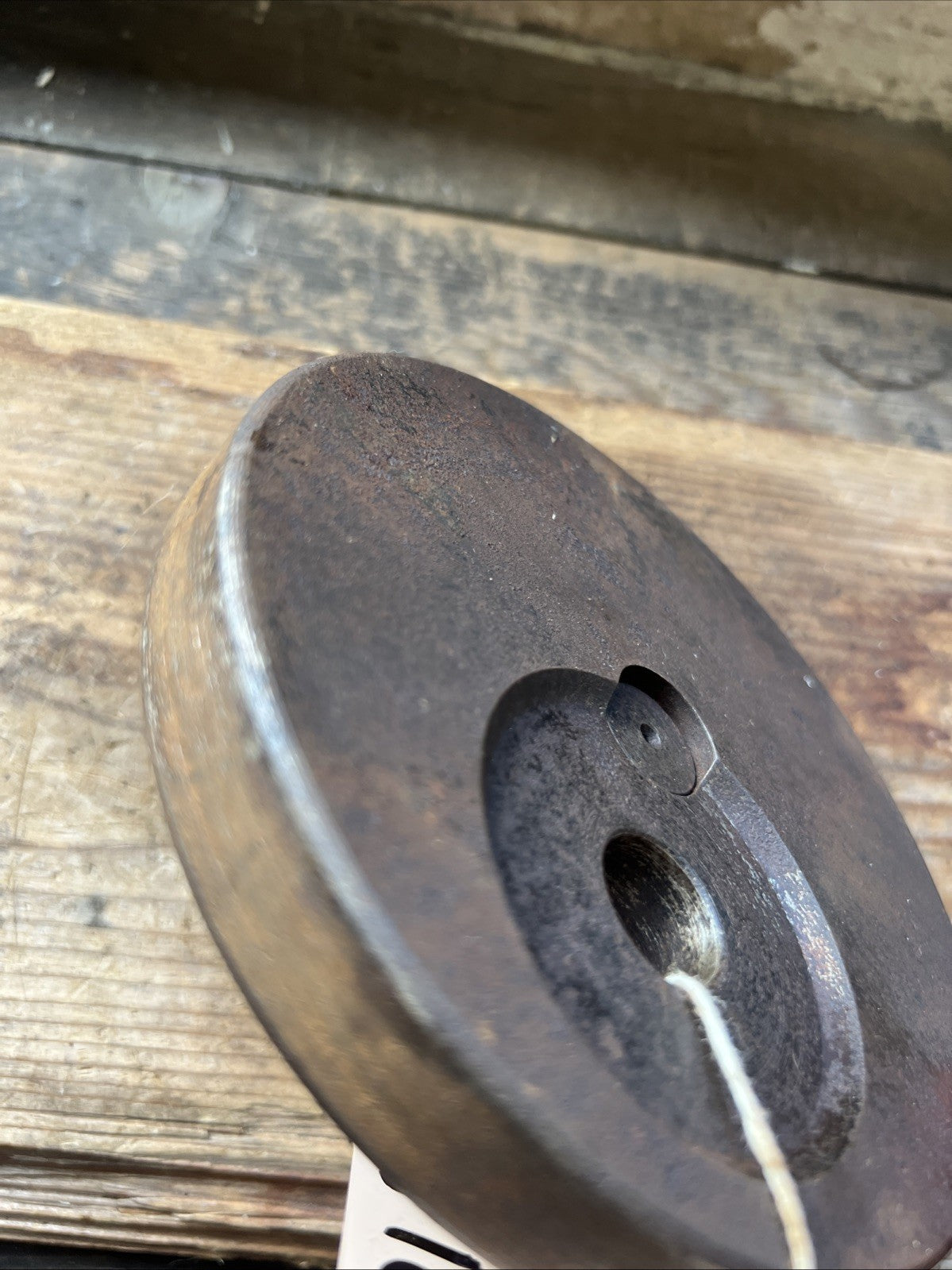 BSA Bantam D1 Etc Early Crank Shaft Wheels With Good Shafts