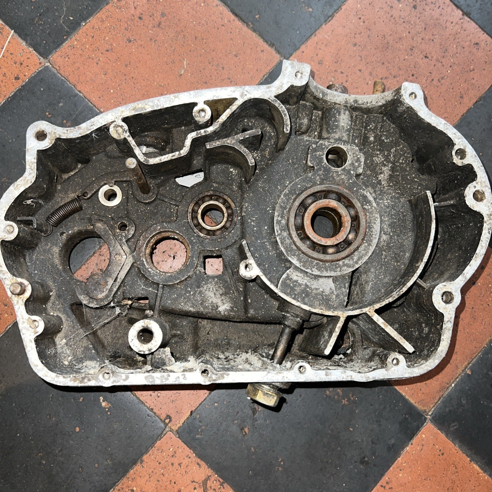 Italian MV Remains Of Bottom End In Bits Single Cylinder Push Rod Type