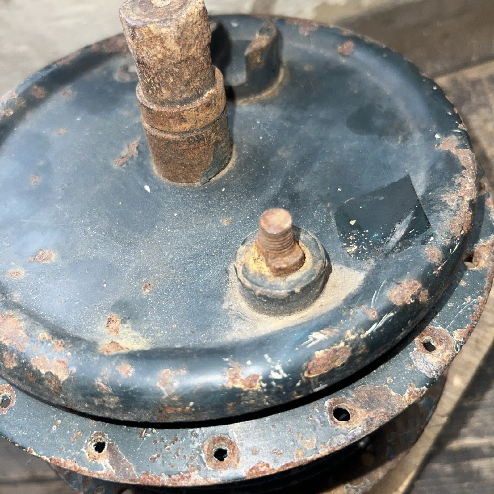 Villiers AMC 250 Front Hub 6” Brake Complete Full Width
