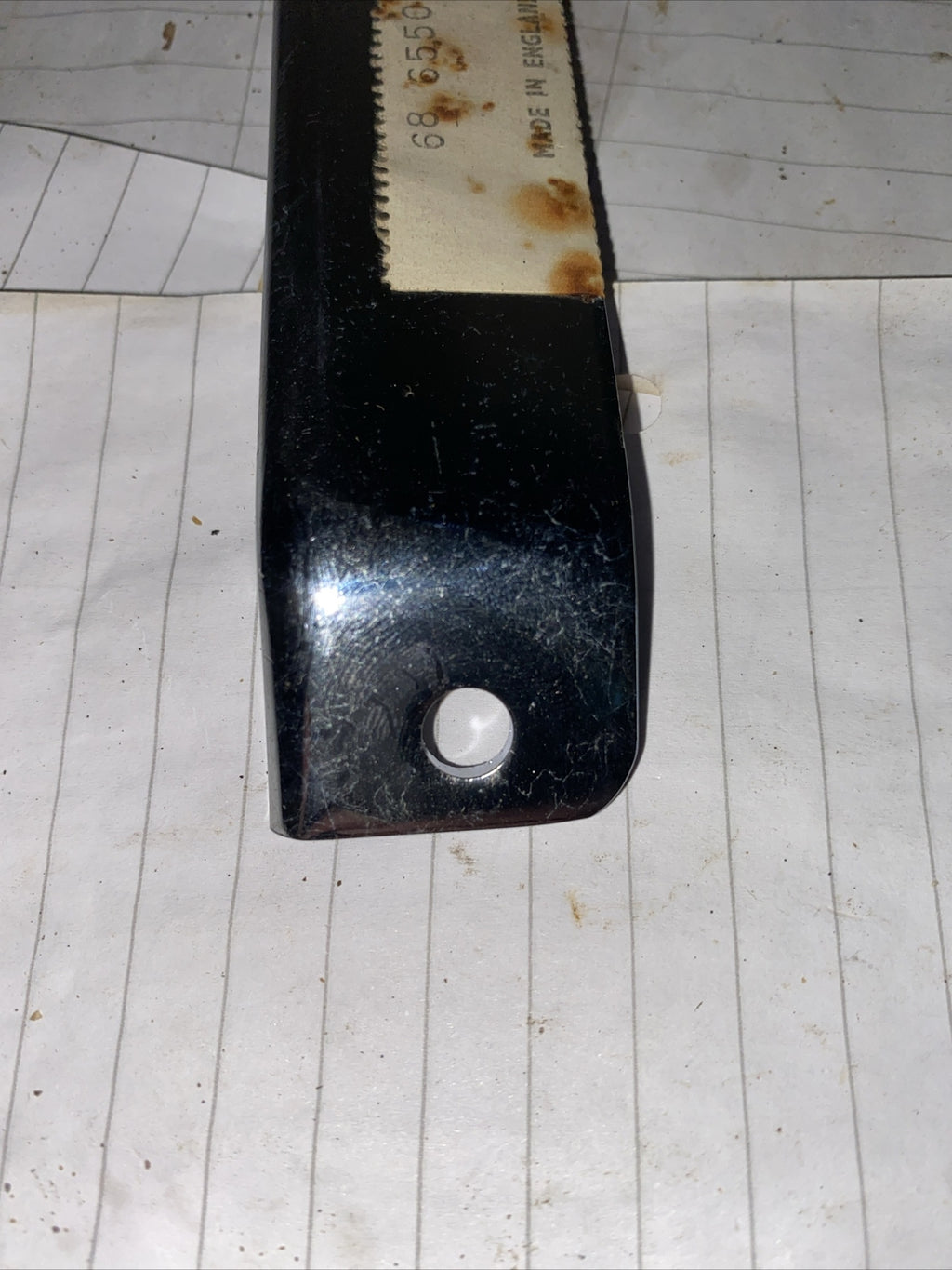 BSA 68-6550 A65 Chrome Mudguard Bracket One Side