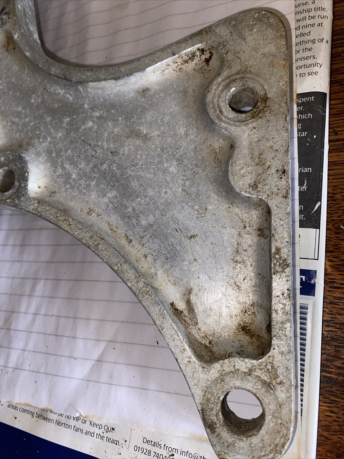 norton comando alloy foot Rear Foot Rest Plates pair