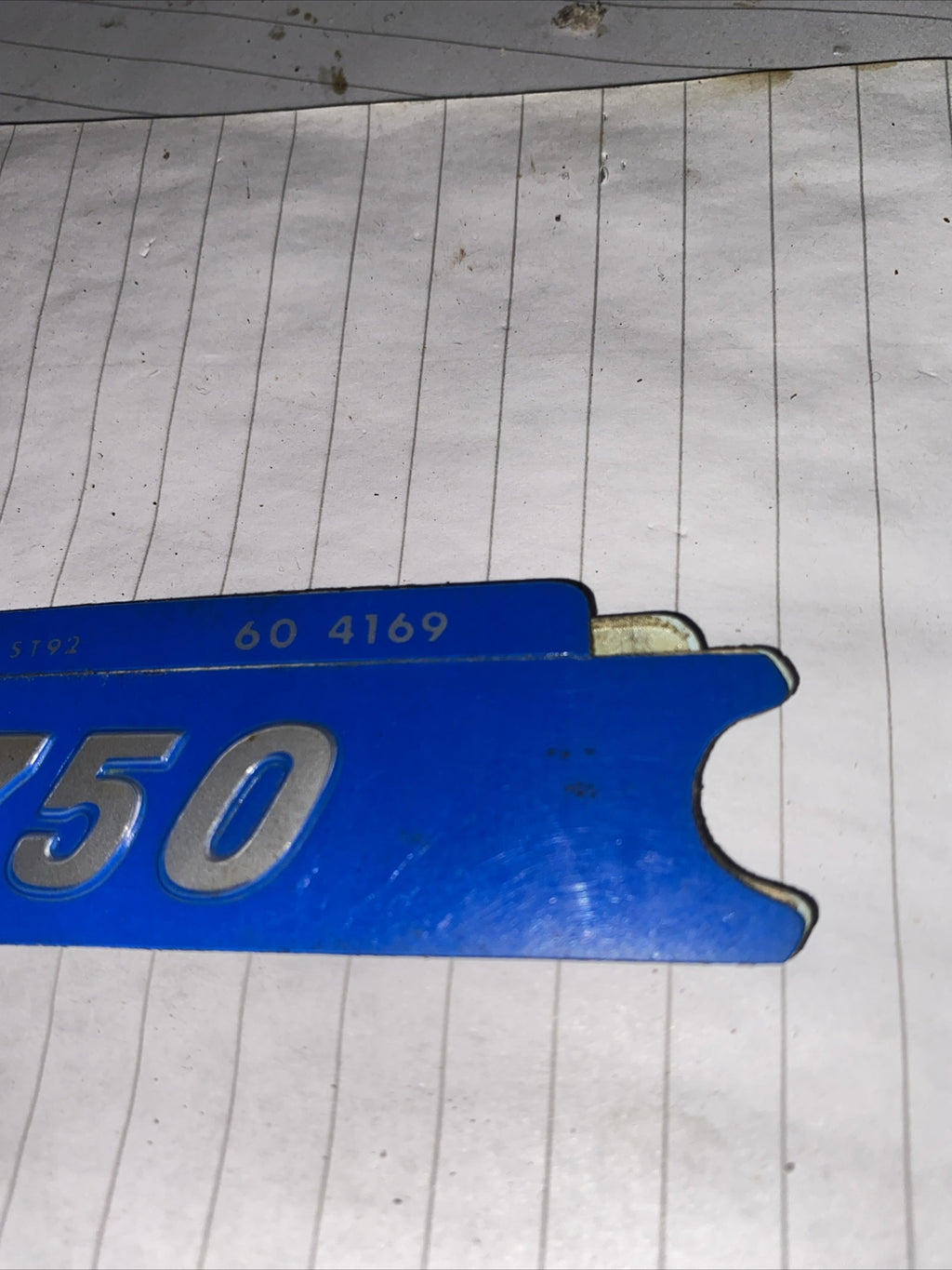 Triumph Tiger 750 Blue Side Panel Decals