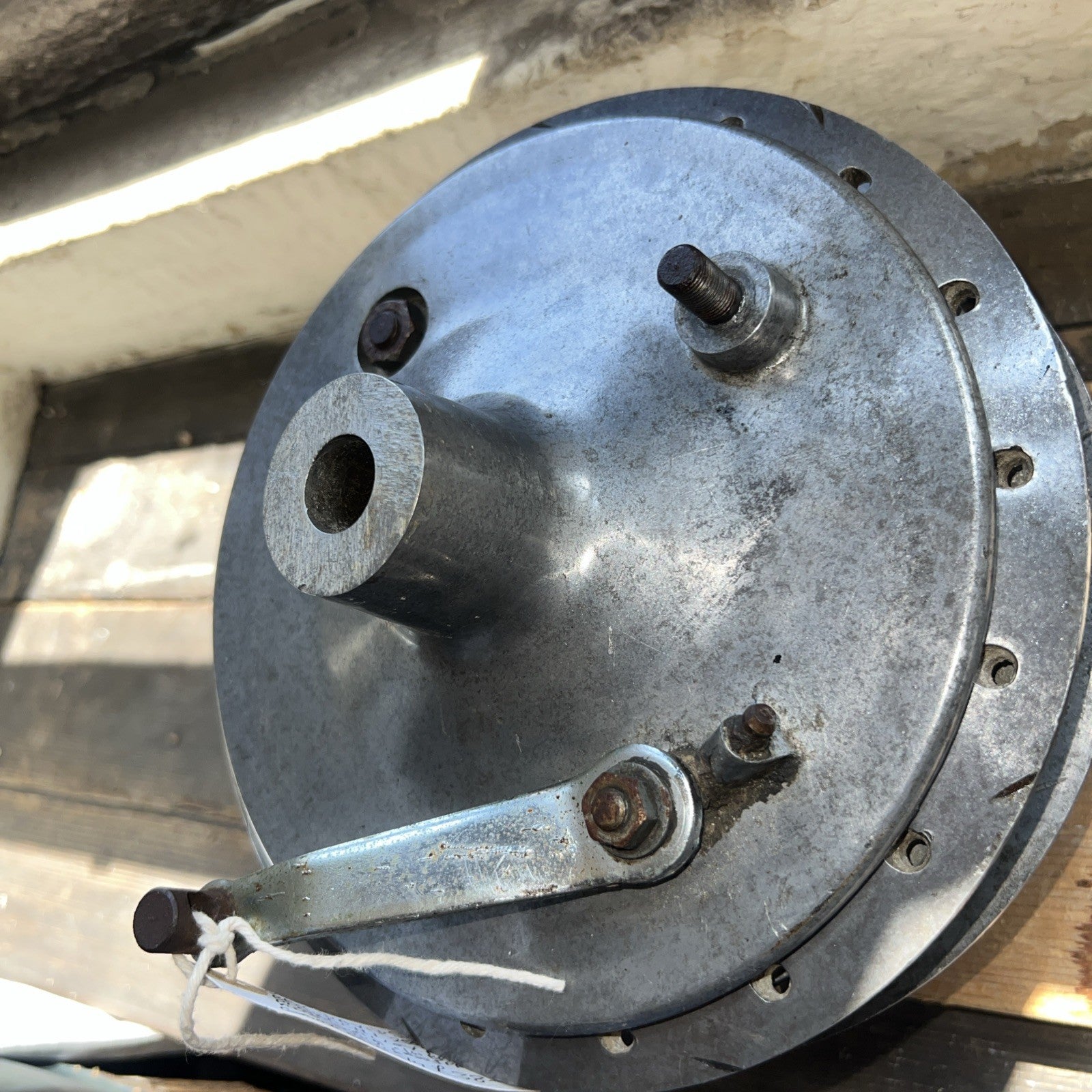 Harley Davidson/Aermachi Alloy Rear Brake Wheel Hub Complete With Brake Plate