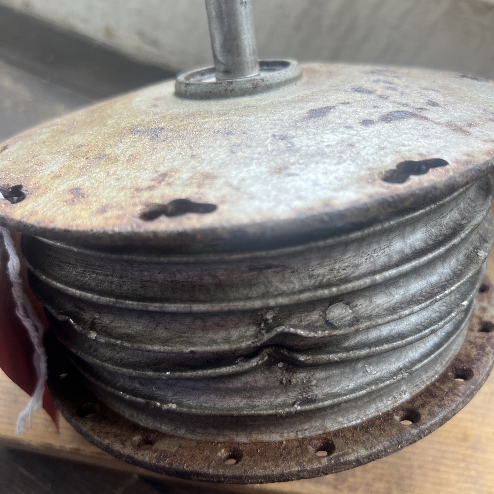 BSA Bantam D14 Late Full Width Front Hub With Spindle Assembly
