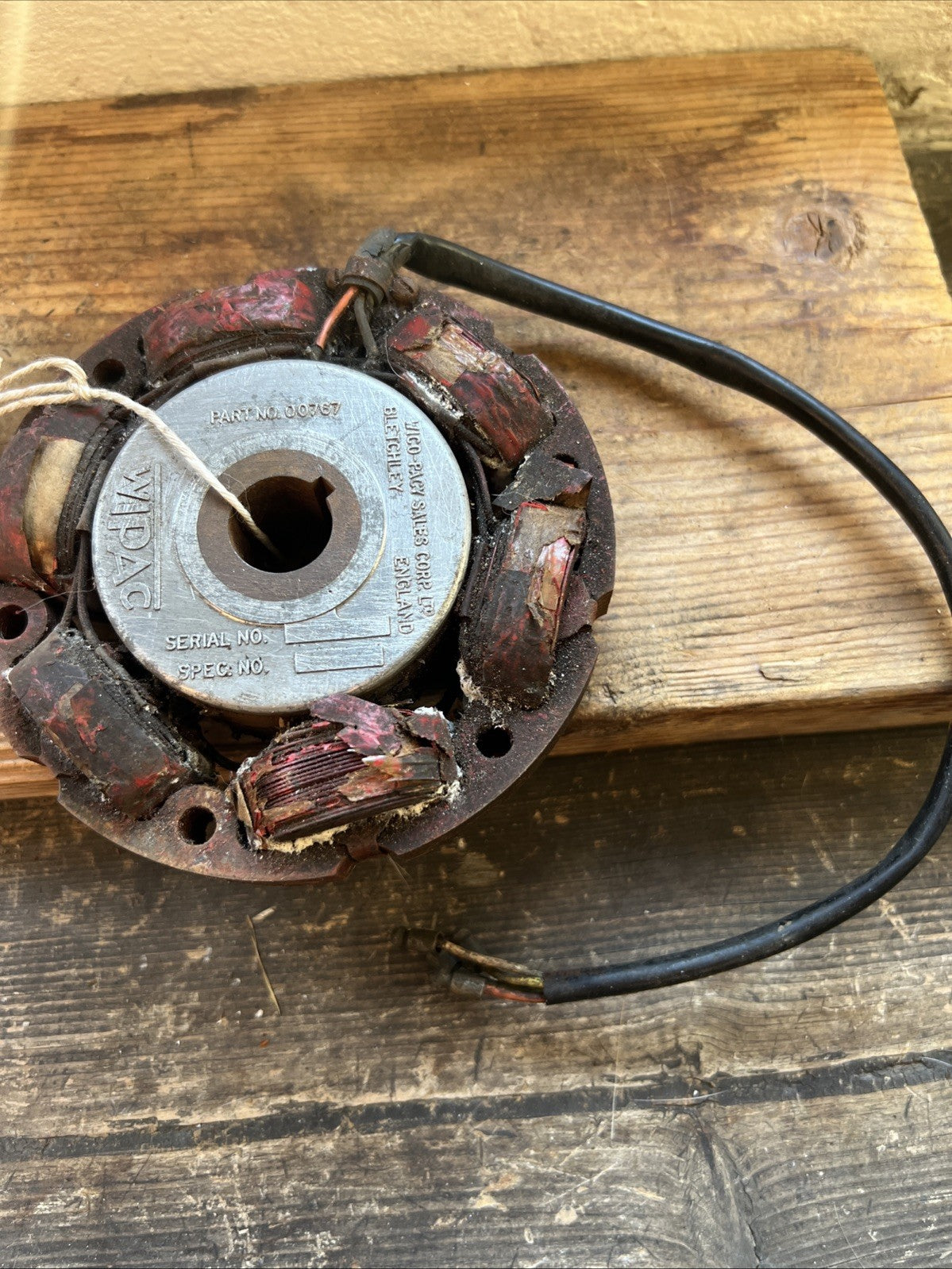 WIPAC Generator Stator & Rotor, Number 00767