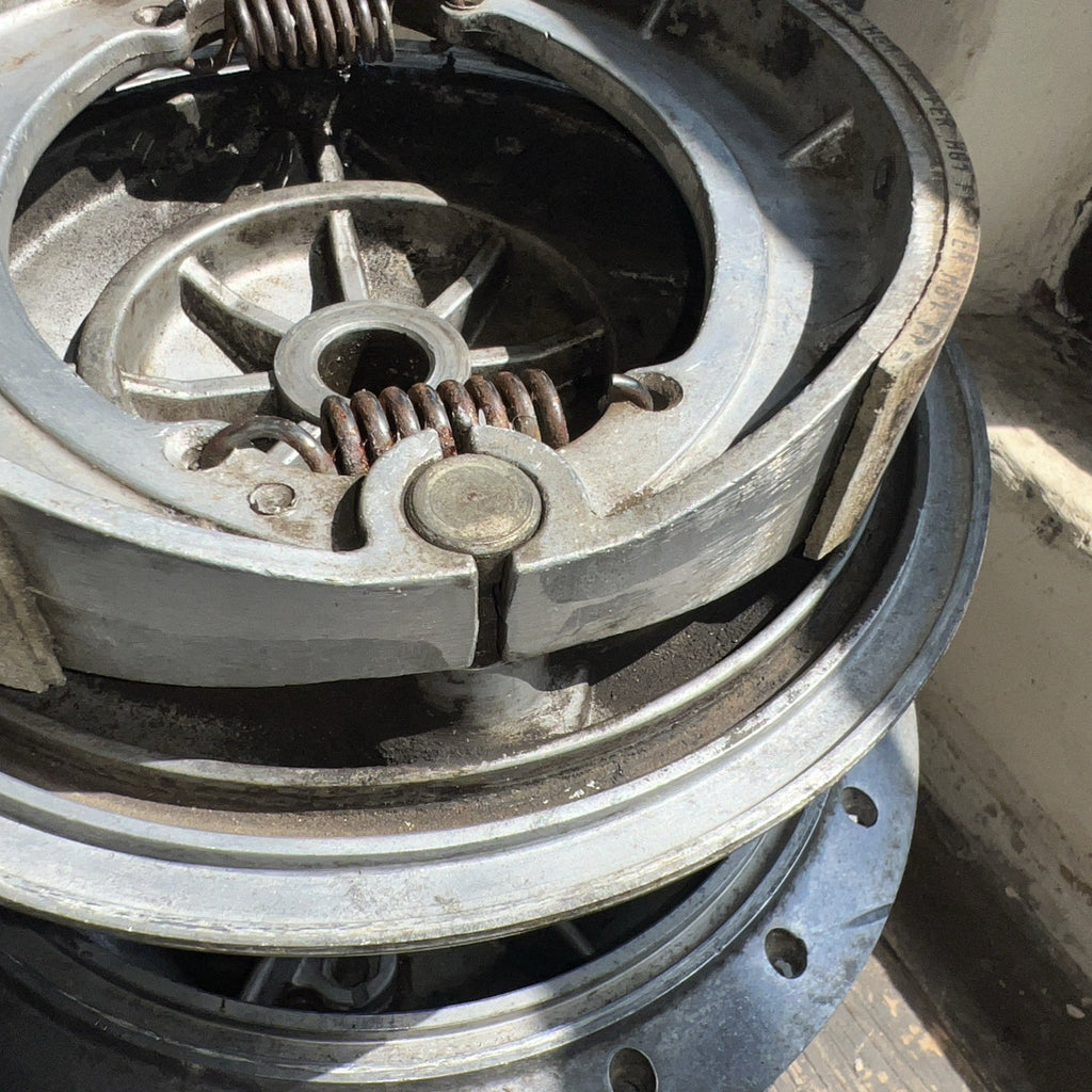 Harley Davidson/Aermachi Alloy Rear Brake Wheel Hub Complete With Brake Plate