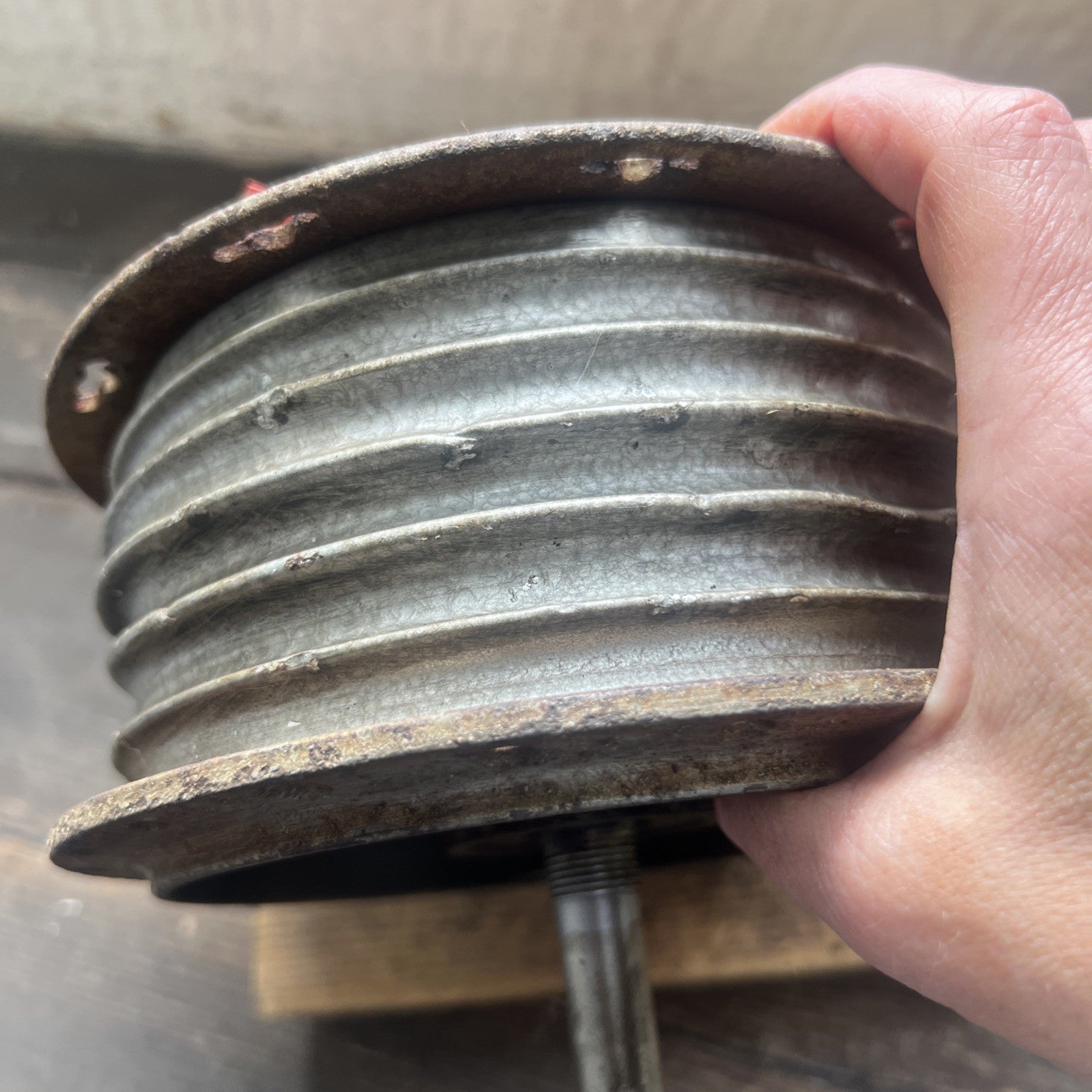 BSA Bantam D14 Late Full Width Front Hub With Spindle Assembly