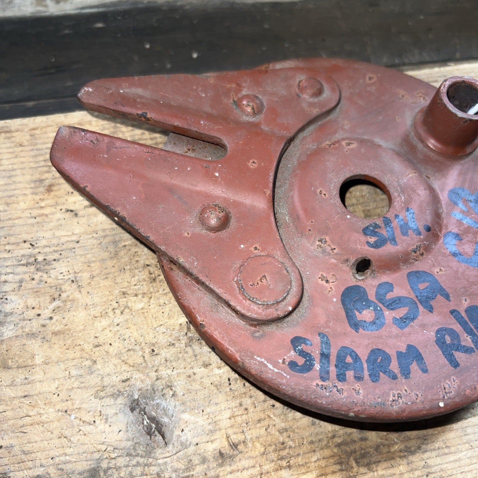 BSA C12 250cc Rear Brake Plate