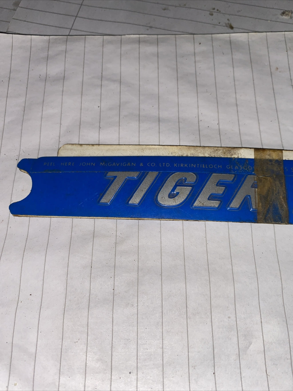 Triumph Tiger 750 Blue Side Panel Decals