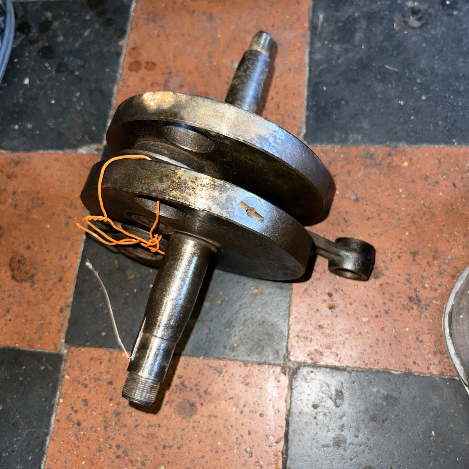 Italian MV Remains Of Bottom End In Bits Single Cylinder Push Rod Type