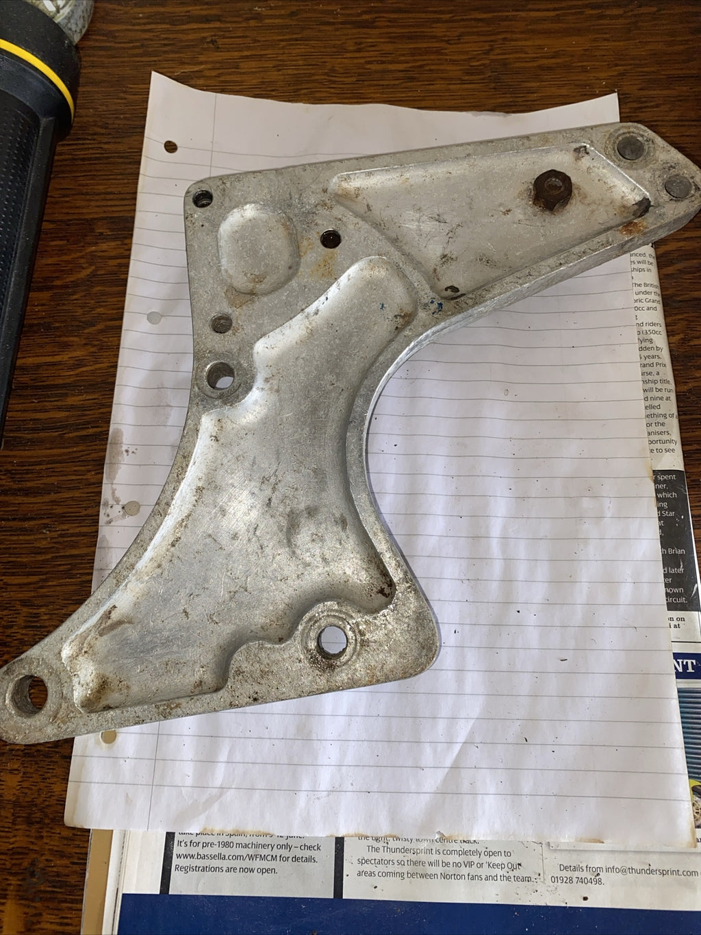 norton comando alloy foot Rear Foot Rest Plates pair