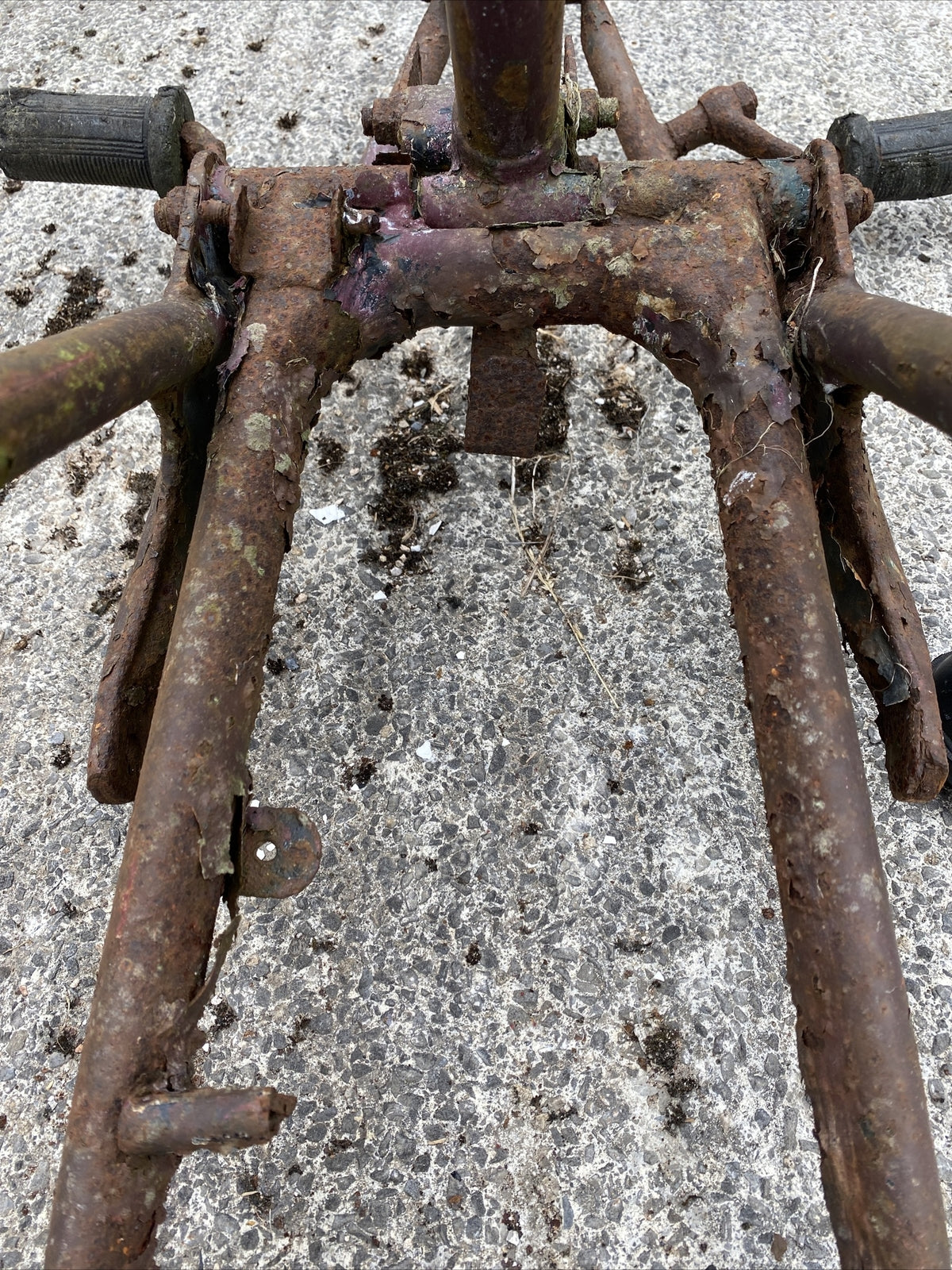 Old Vintage Villiers Motorcycle Motorbike frame