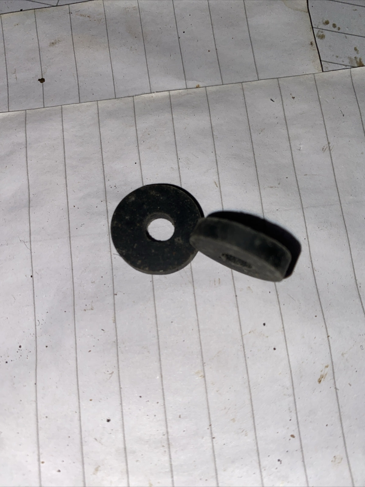 Triumph F6968 650 pre Oil Unit Battery Carrier  Strap Rubbers