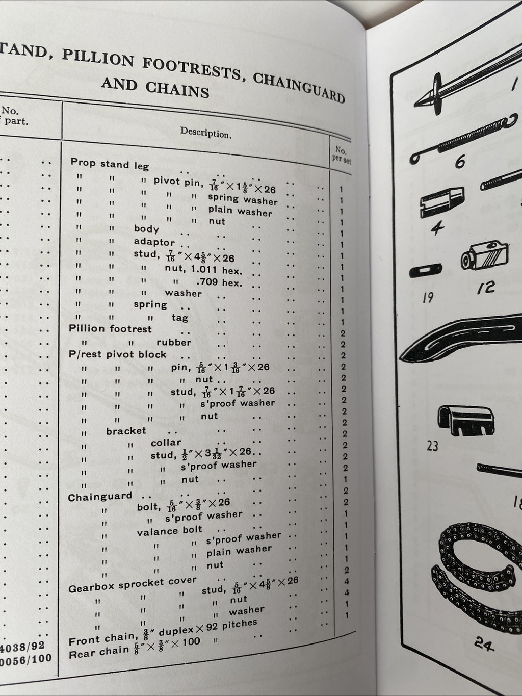 Motorcycle Royal enfield constellation spare & replacement parts manual book