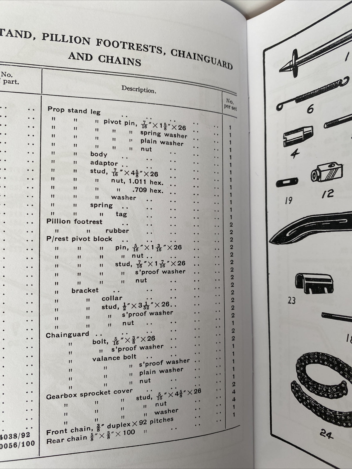 Motorcycle Royal enfield constellation spare & replacement parts manual book