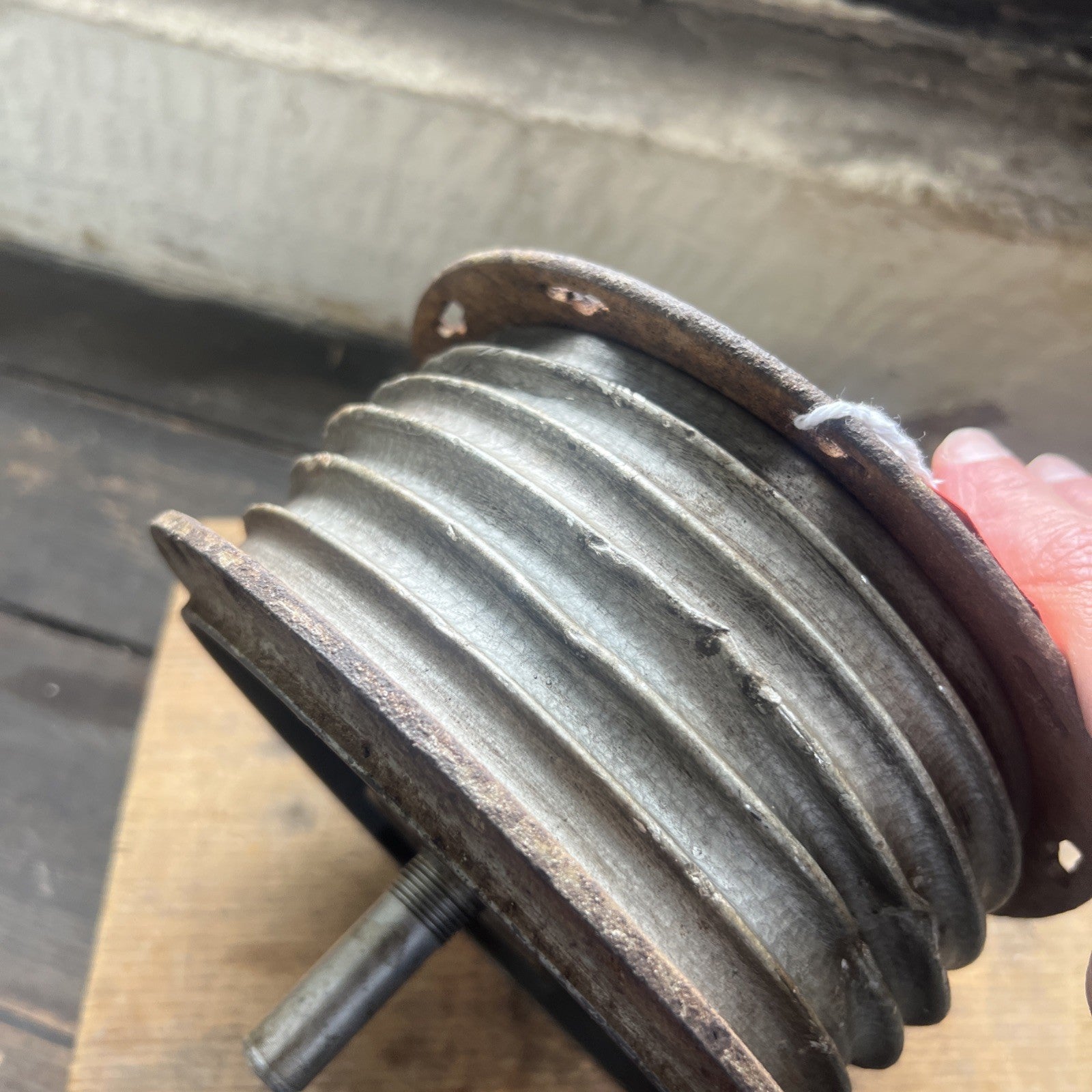 BSA Bantam D14 Late Full Width Front Hub With Spindle Assembly