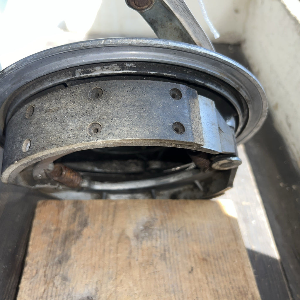 Harley Davidson/Aermachi Alloy Rear Brake Wheel Hub Complete With Brake Plate