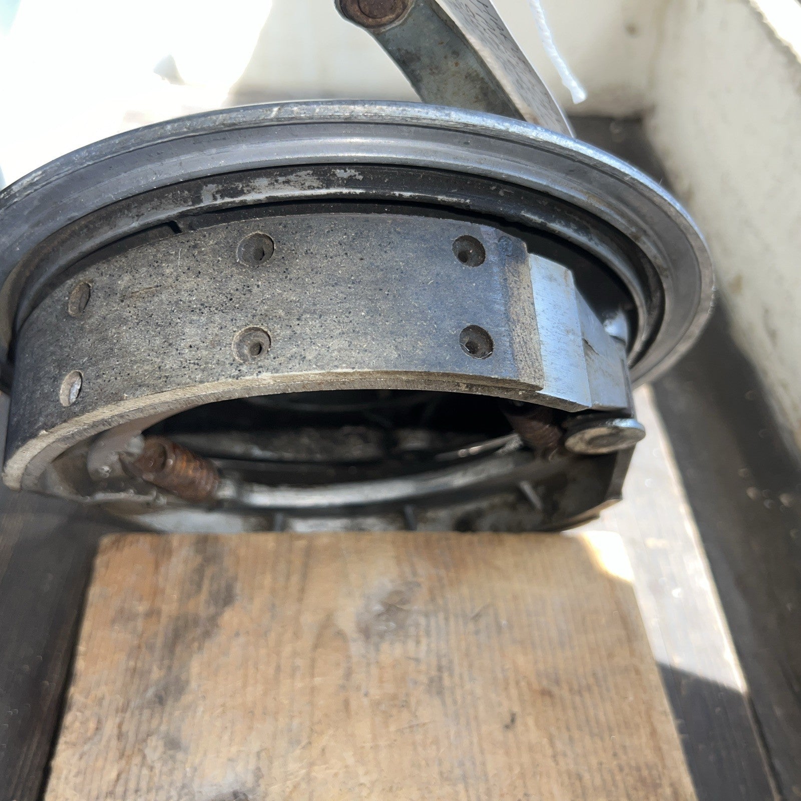 Harley Davidson/Aermachi Alloy Rear Brake Wheel Hub Complete With Brake Plate