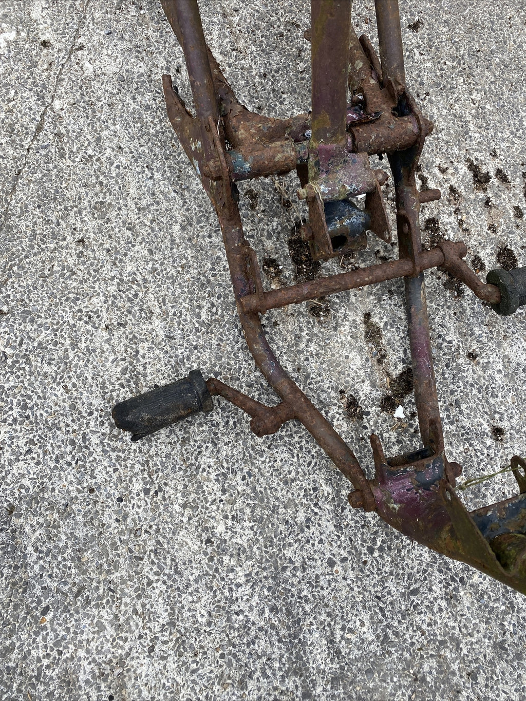 Old Vintage Villiers Motorcycle Motorbike frame