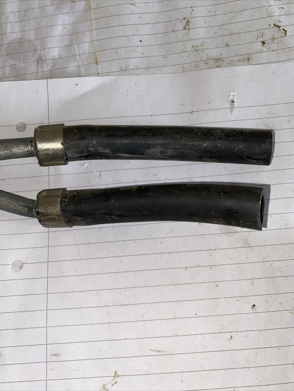 Norton  Main Feed And Return Pipes With Junction And Rubber Pipes