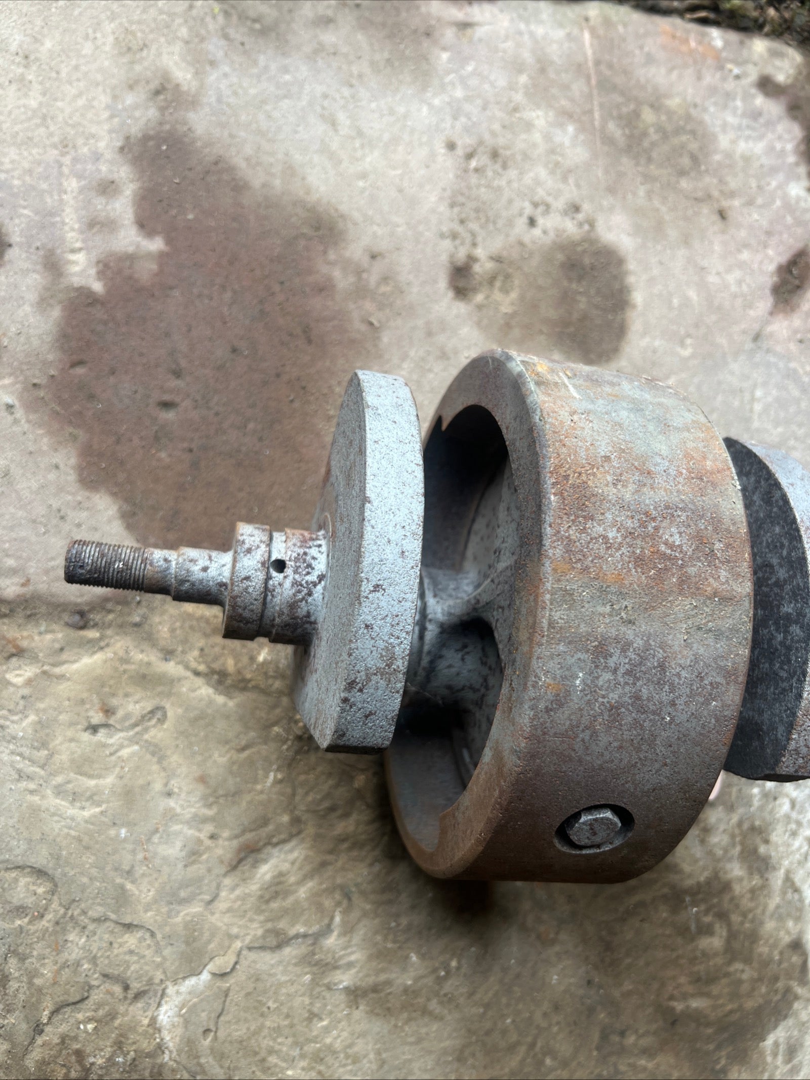 BSA A50 crankshaft with flywheel used