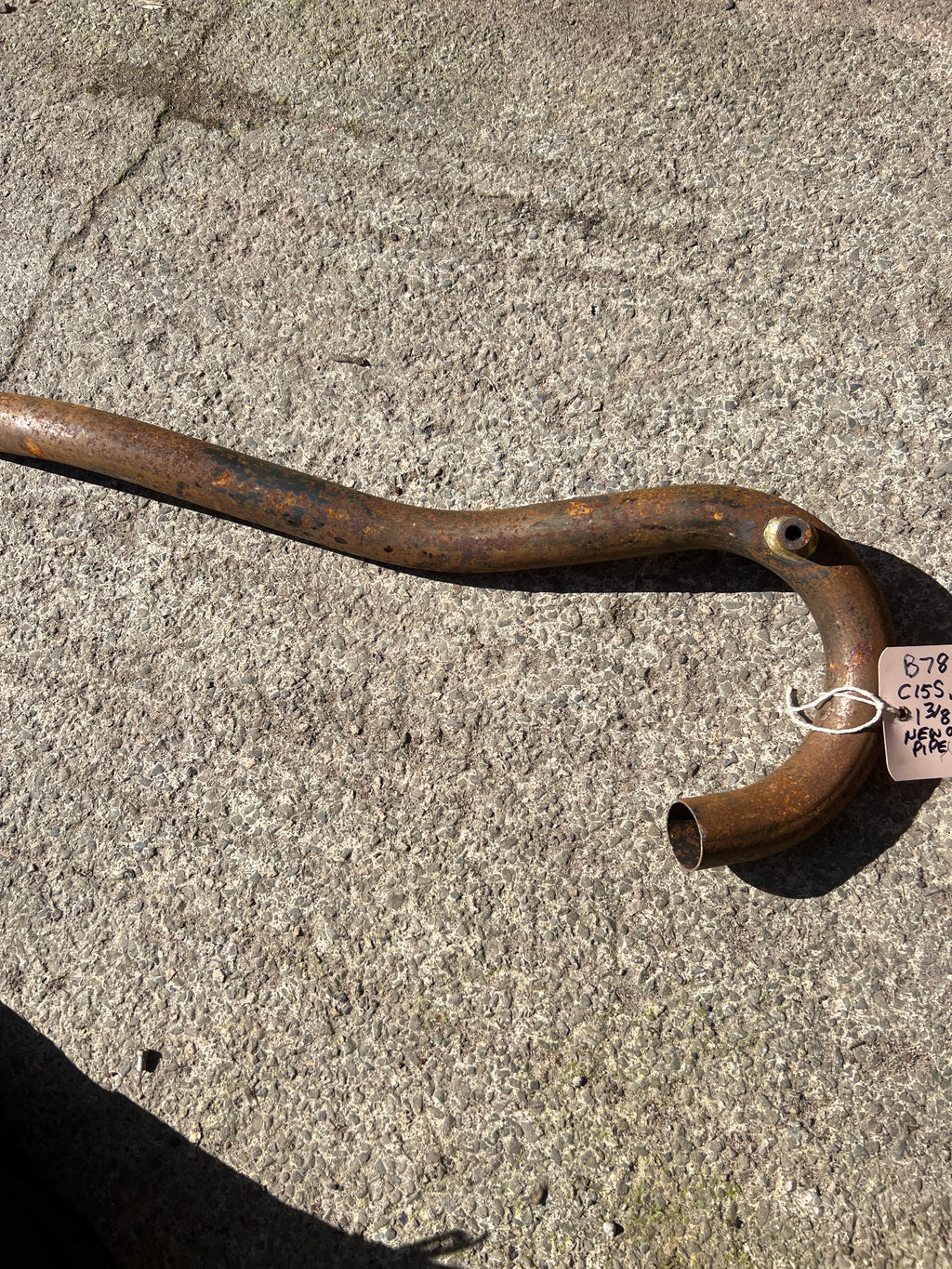 BSA B78 C15T C15S 1959 exhaust pipe