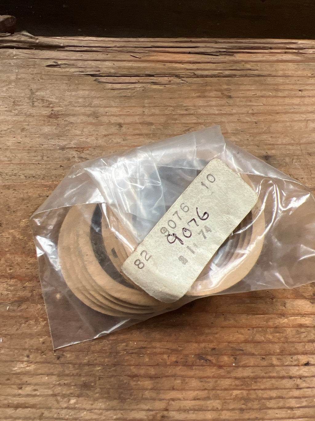 BSA oil tank & clutch cover inspection cap seals NOS 82-9076