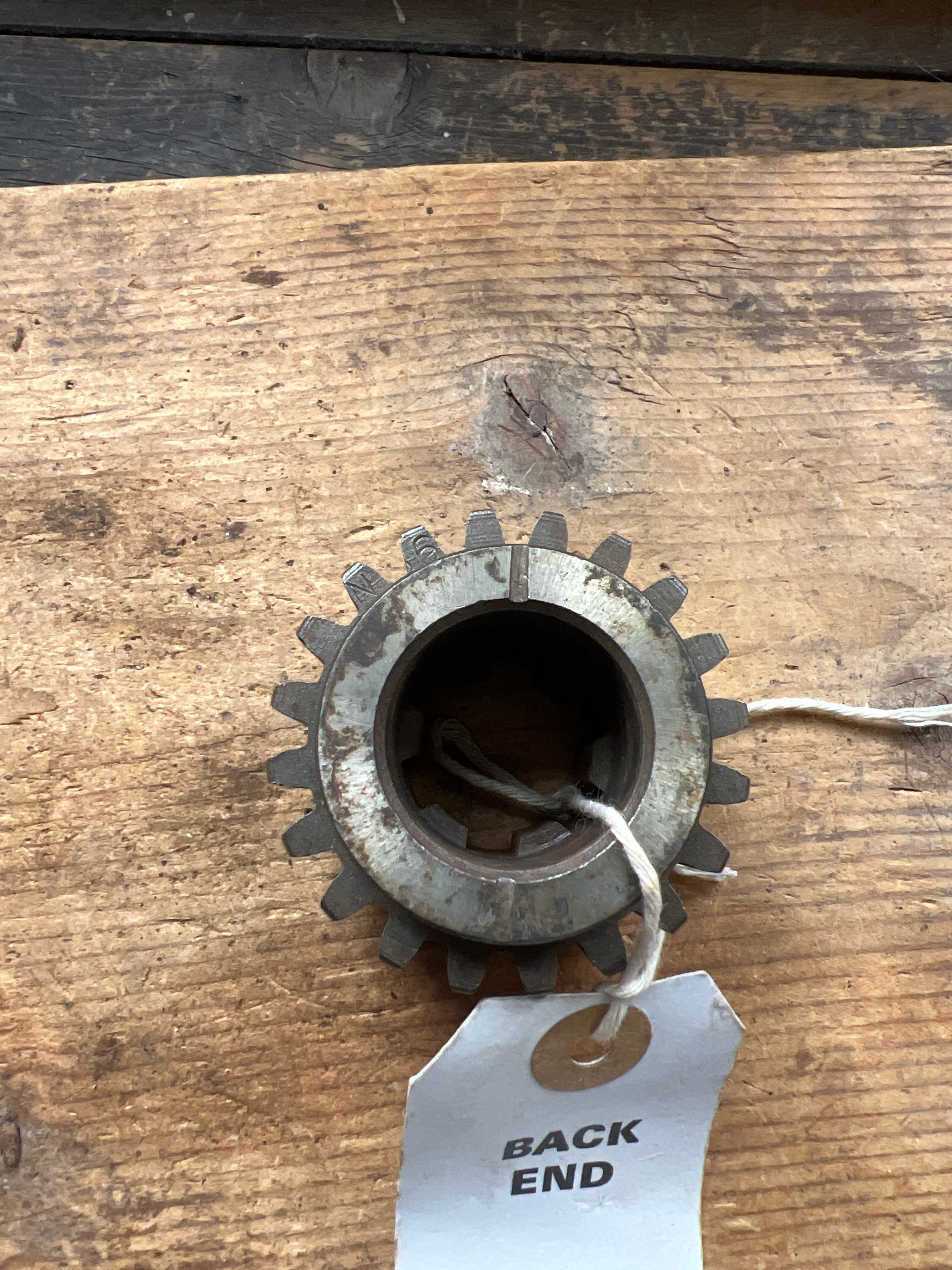 BSA A7 A10 swinging arm & plunger gearbox main shaft 3rd sliding gear 67-3201 20 Tooth
