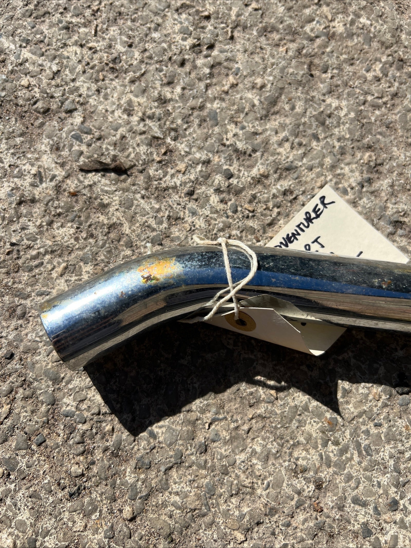 Triumph TR5T adventurer Siamese short exhaust pipe