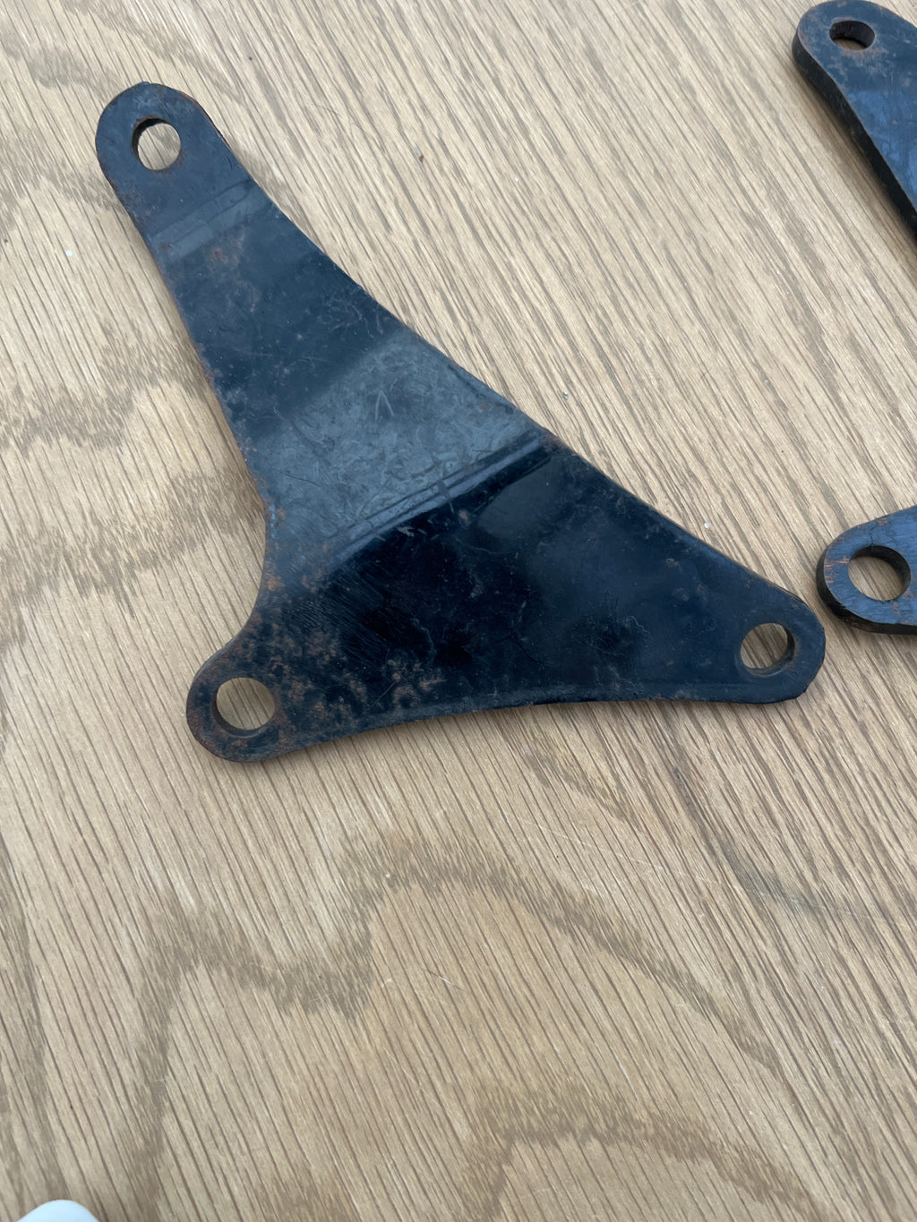 Late Bantam swinging arm type pillion footrest brackets 90-4299