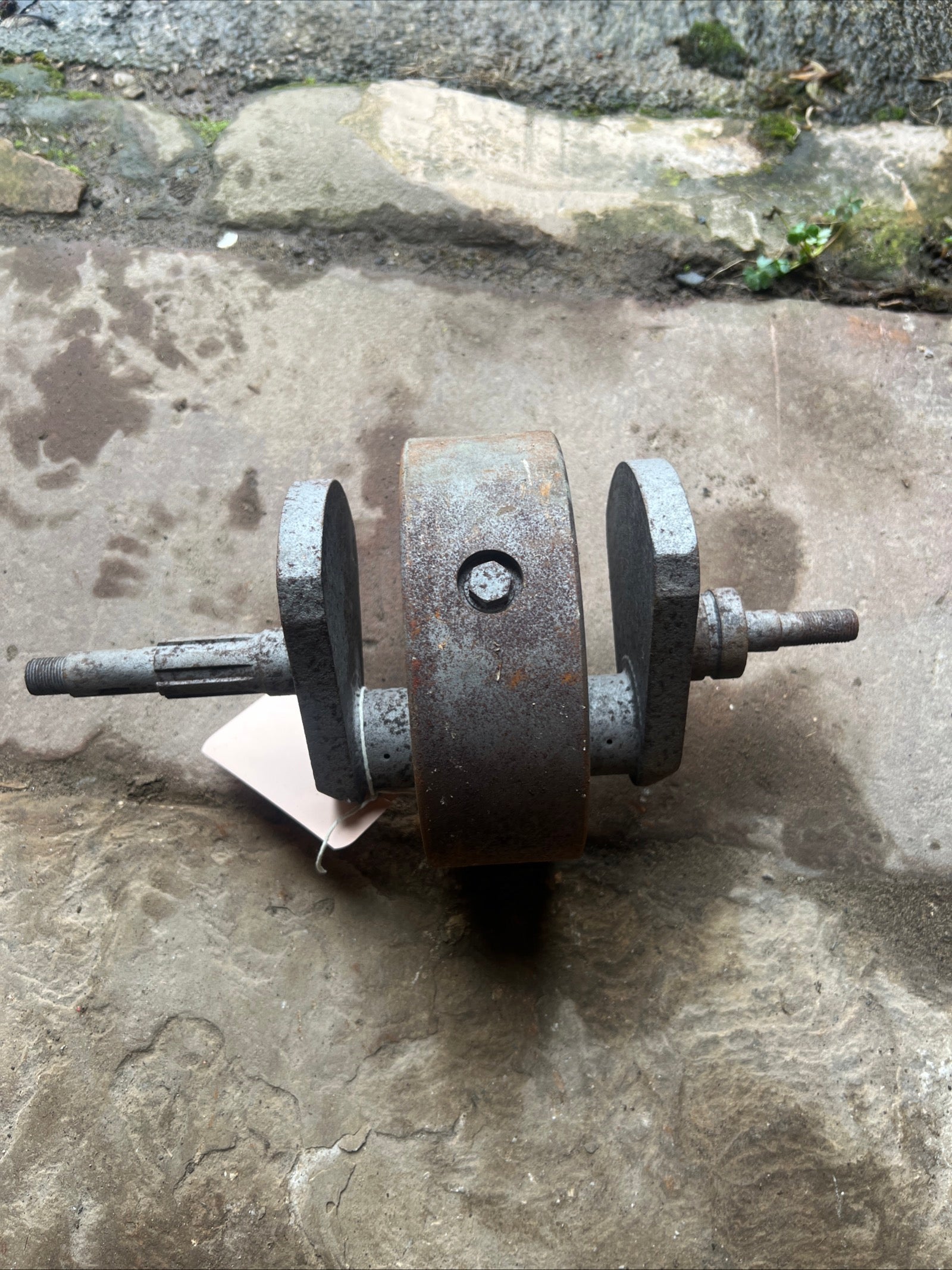 BSA A50 crankshaft with flywheel used