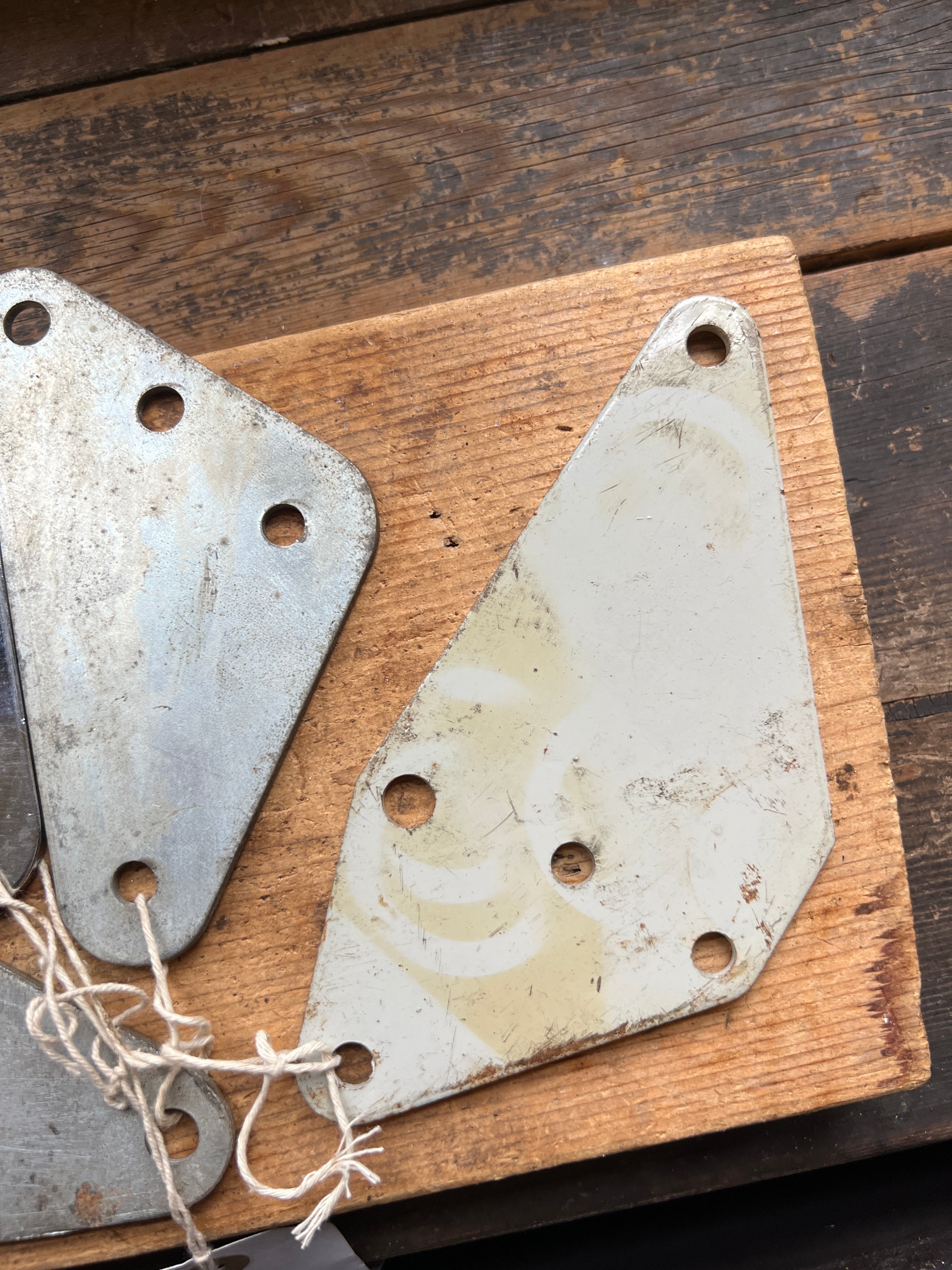 Norton commando all types exhaust steel flat brackets