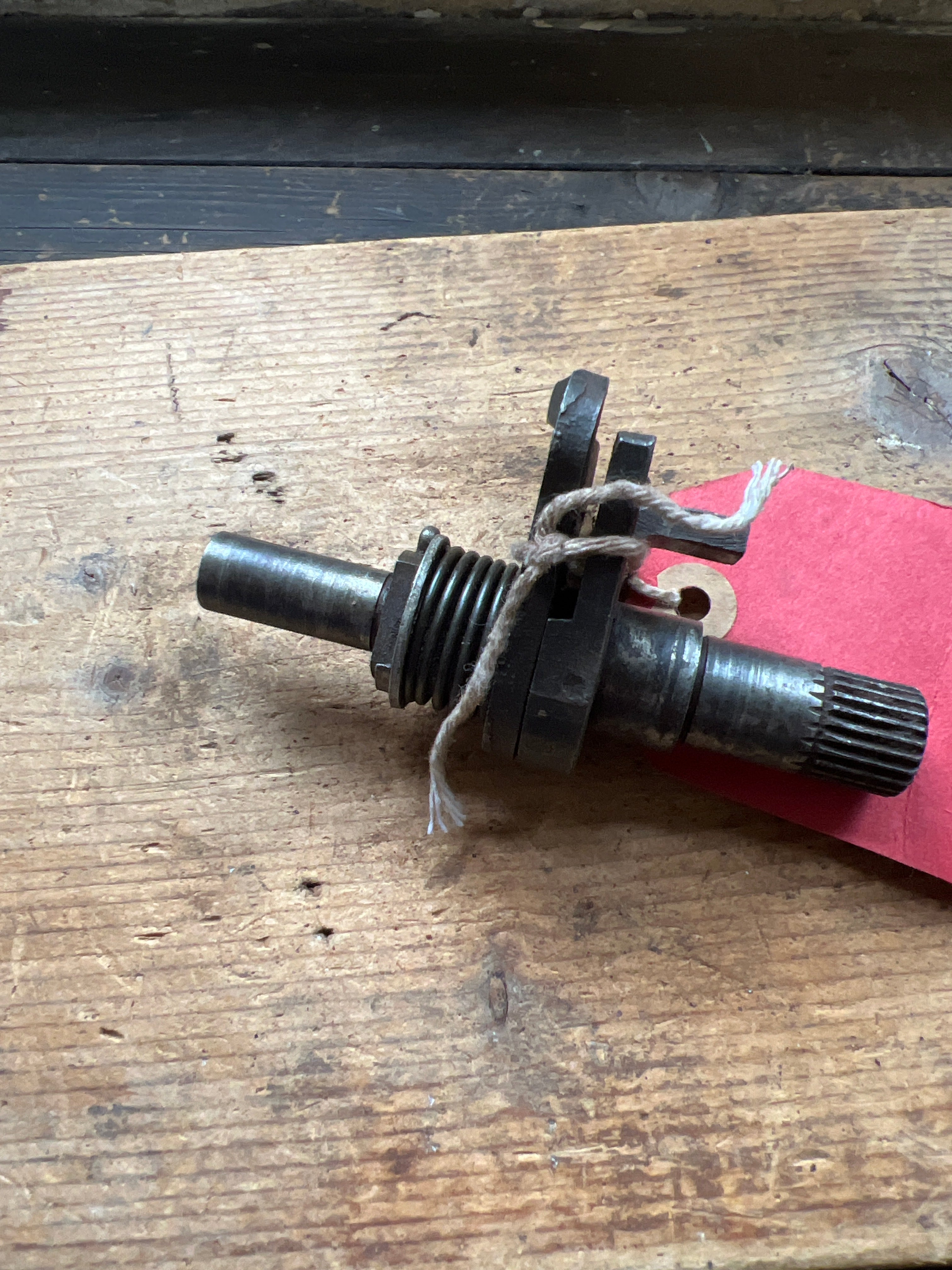 BSA A7/A10 etc swinging arm type gearbox 4 speed selector spindle gear change shaft 67-3335