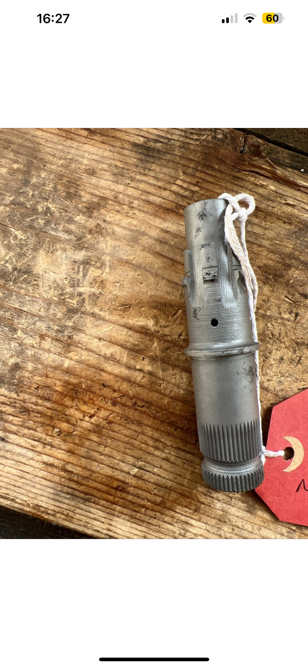 BSA Bantam Bushman late large diameter kickstart shaft 57-3879 x 10