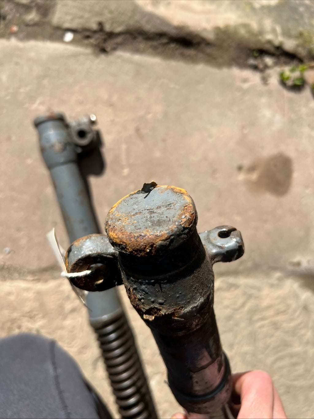 Velocette LE front fork legs used