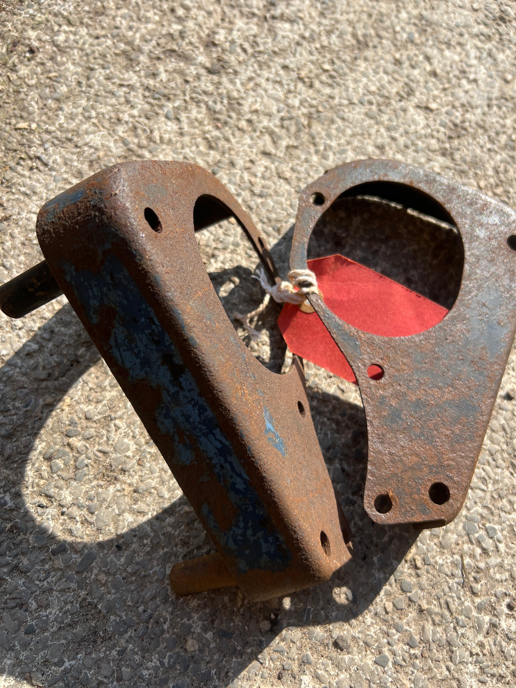 BSA A10 swinging arm frame front engine plates Second hand pair