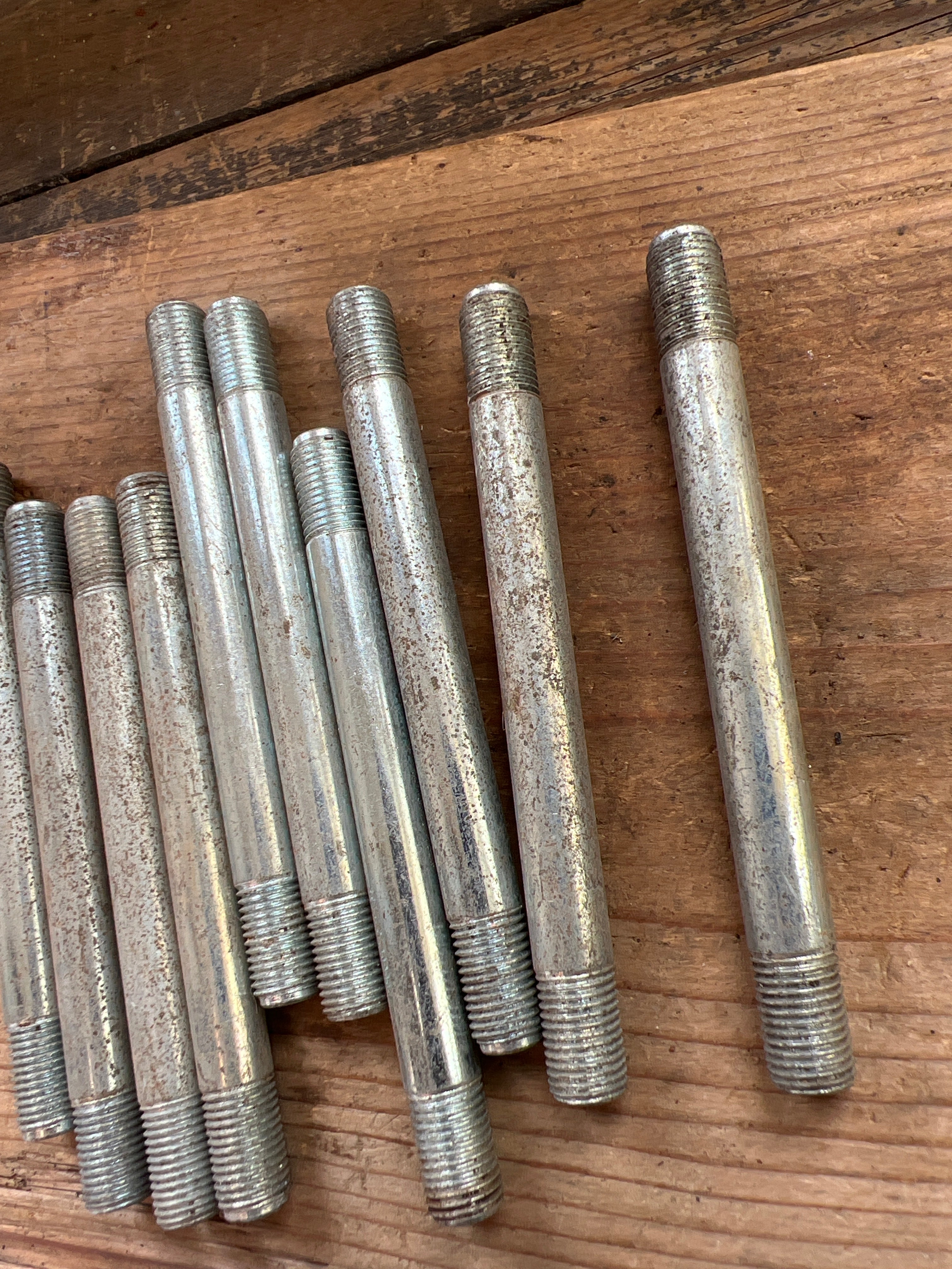 BSA Triumph engine mounting studs 3/8” UNF x 3 7/8” Total length NOS