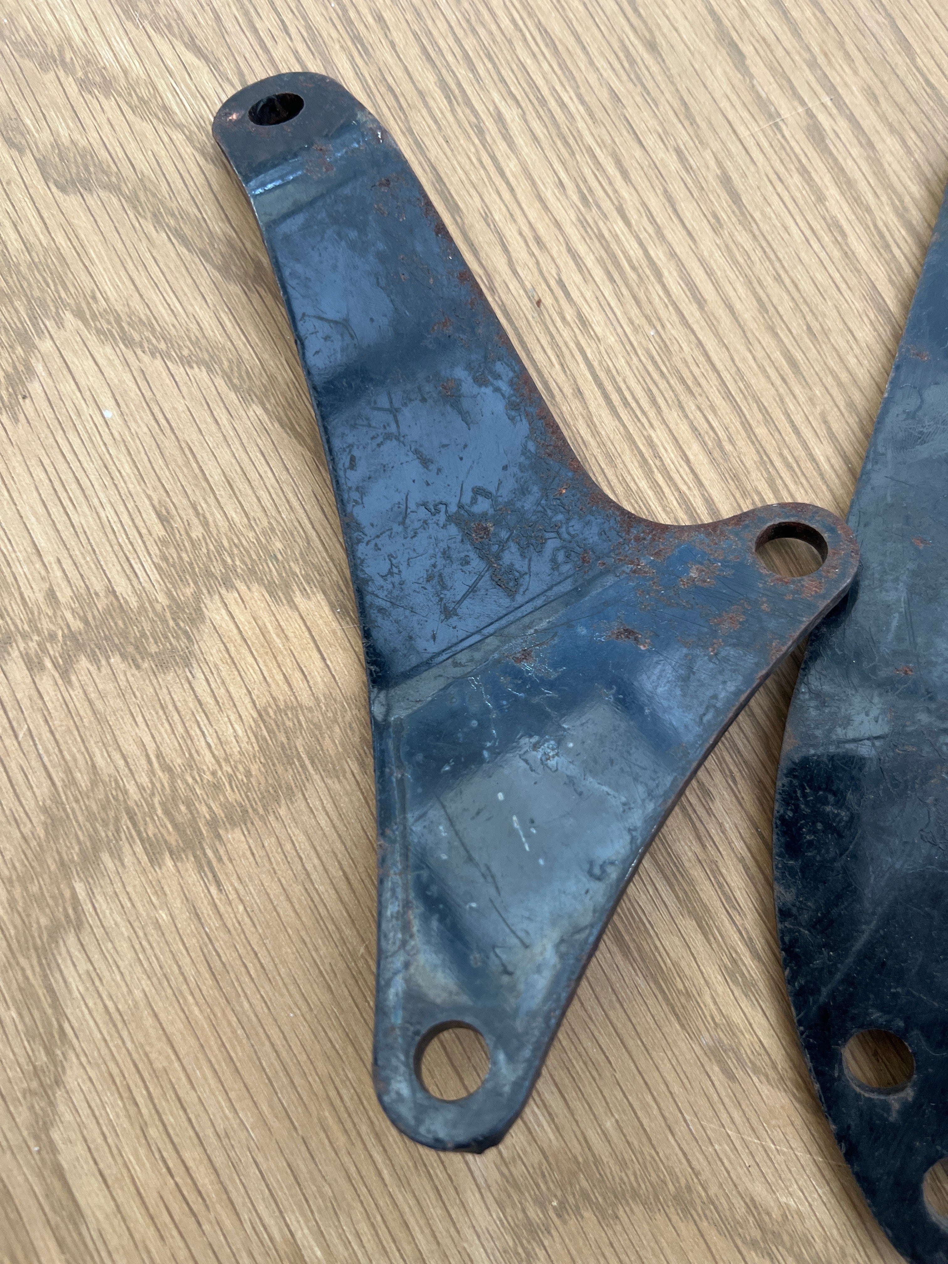 Late Bantam swinging arm type pillion footrest brackets 90-4299