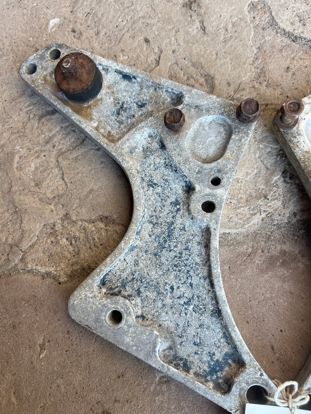 Norton Commando Alloy foot rest plates Second hand pair
