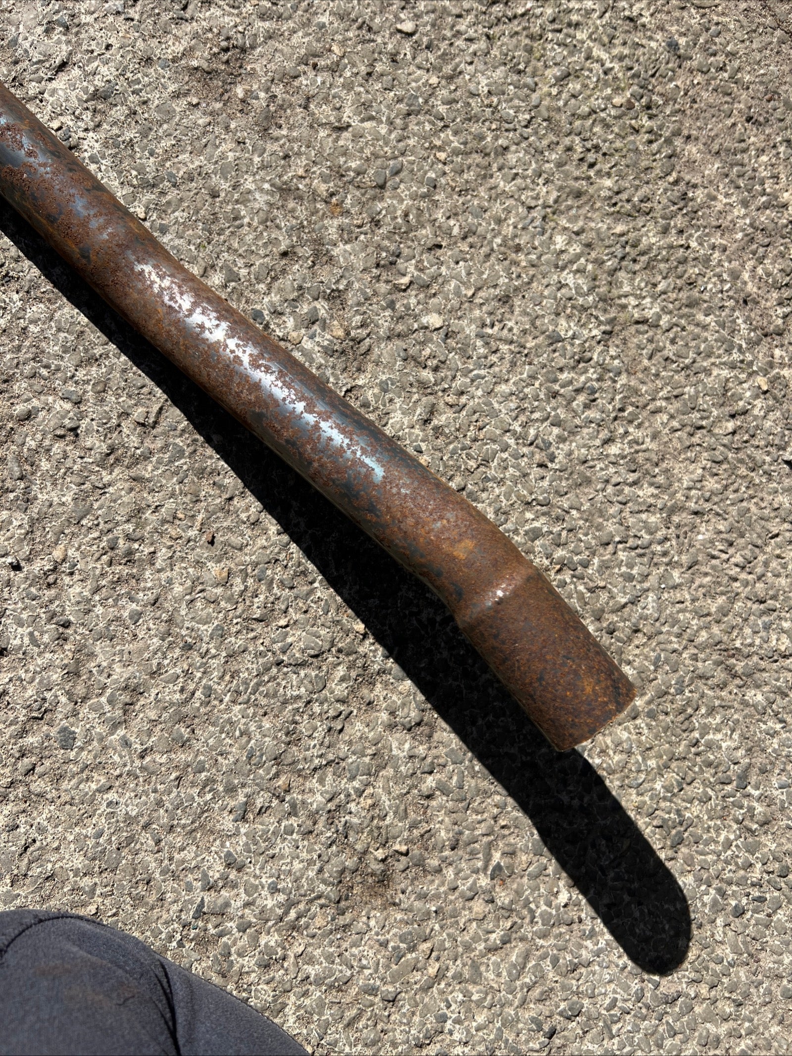 Triumph Tiger Cub high level trials exhaust pipe T66 outside frame