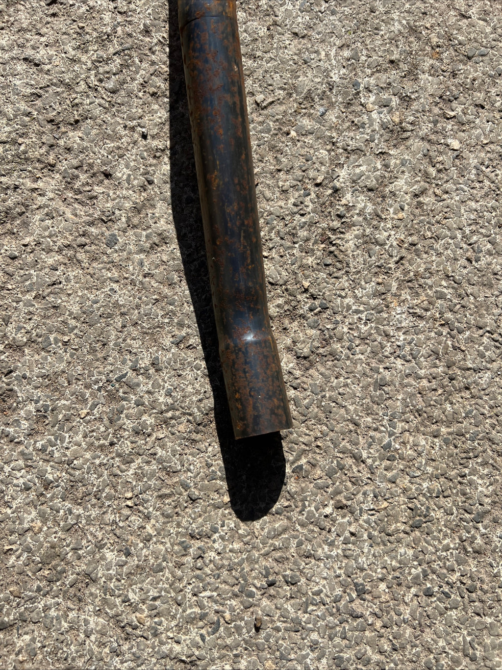 Triumph Tiger Cub high level trials exhaust pipe T66 outside frame